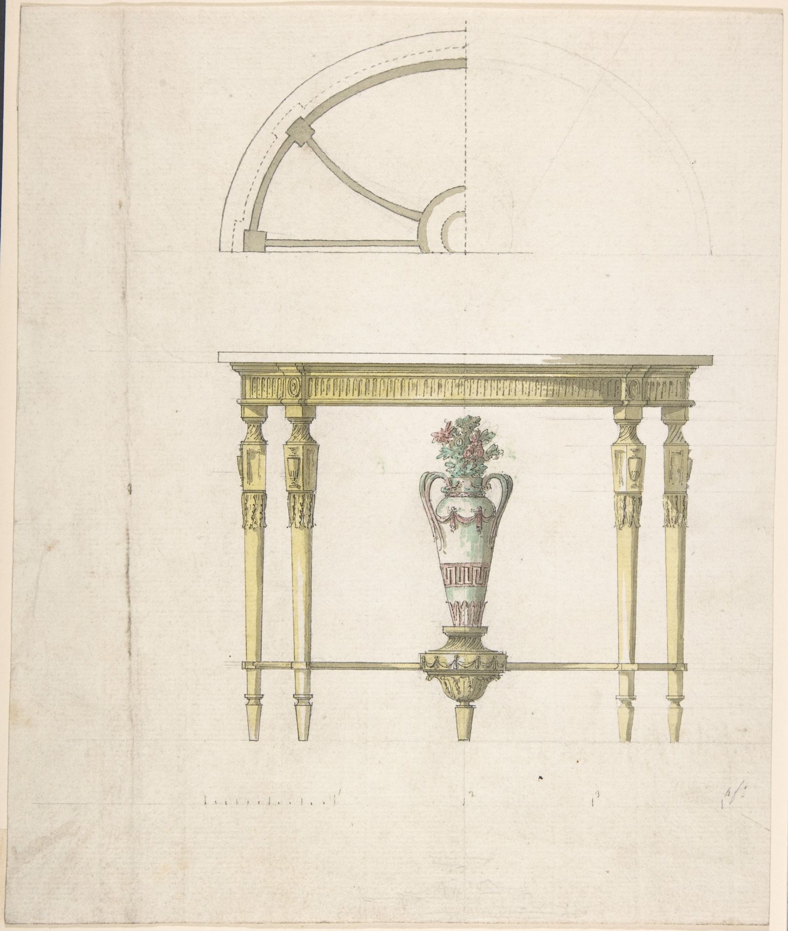 Design for a Console Table by Robert Adam