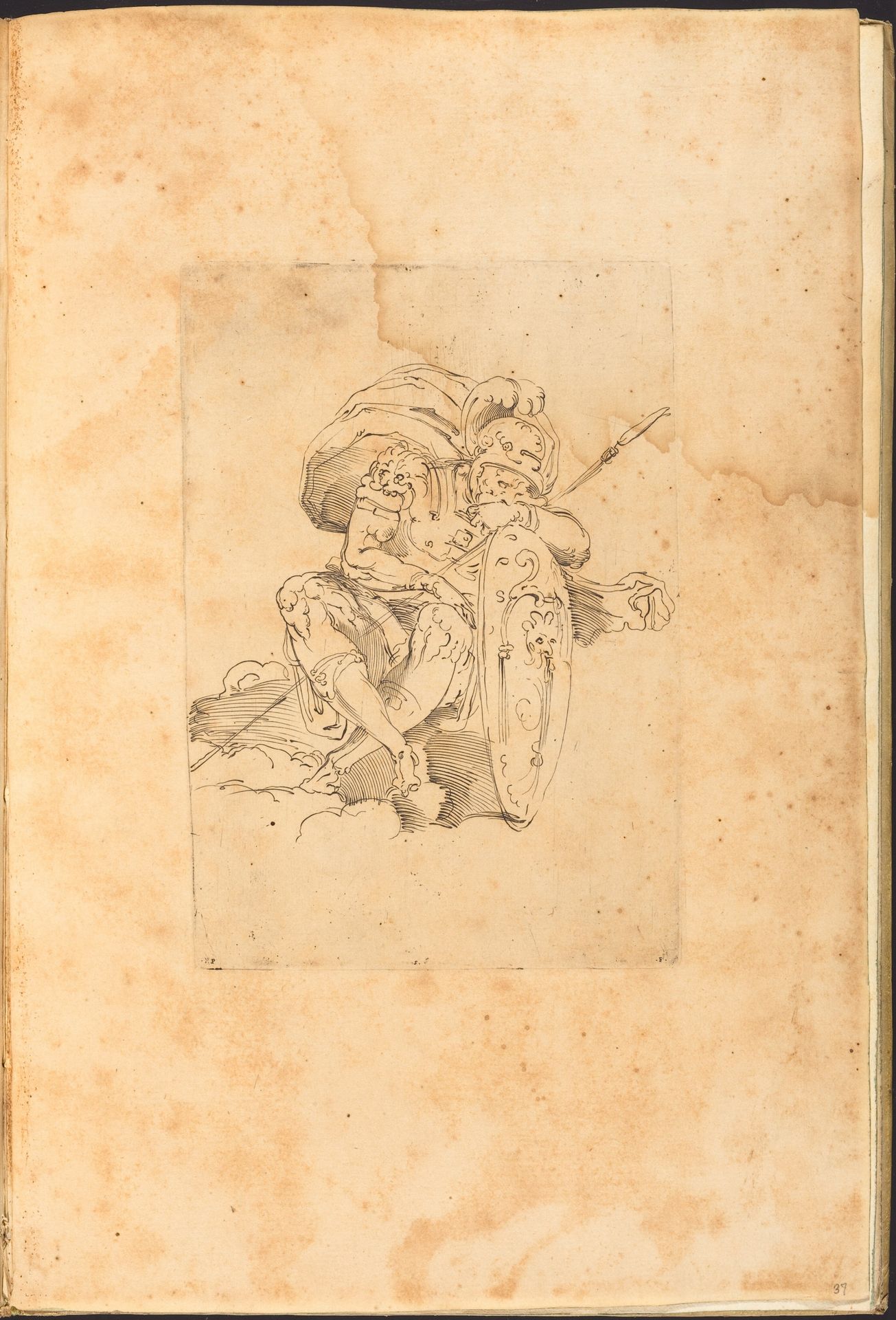 Print from Drawing Book by Luca Ciamberlano