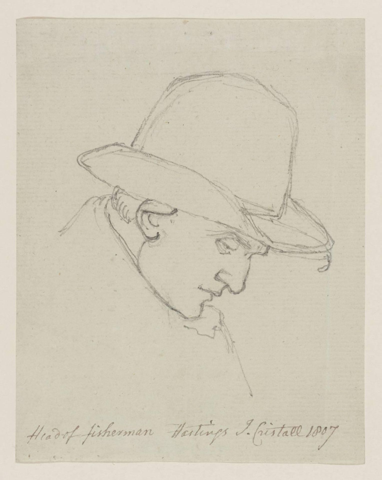 Head of Fisherman, Hastings by Joshua Cristall