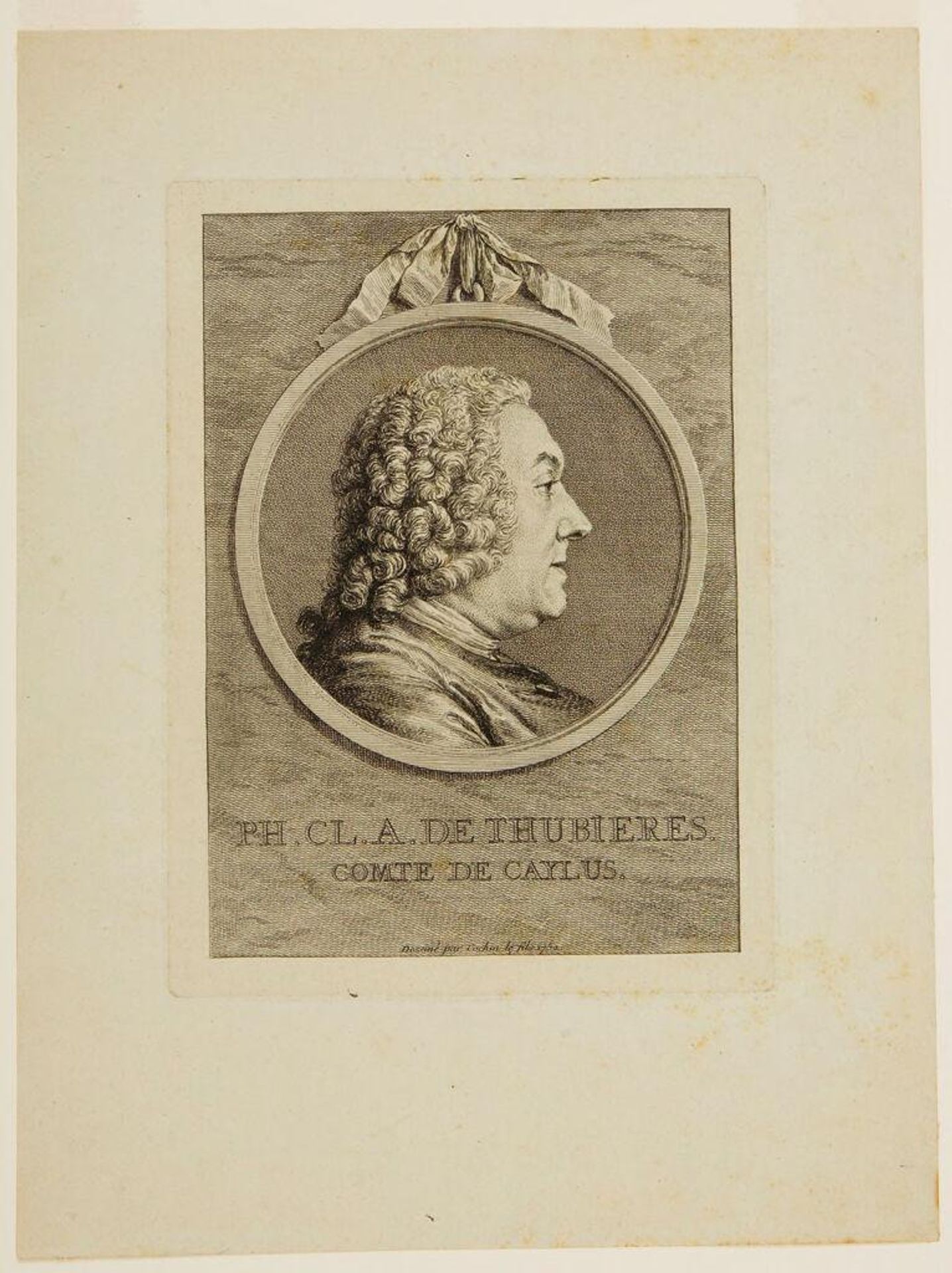 Portrait of the Comte de Caylus by Attributed to Charles-Nicolas Cochin le jeune