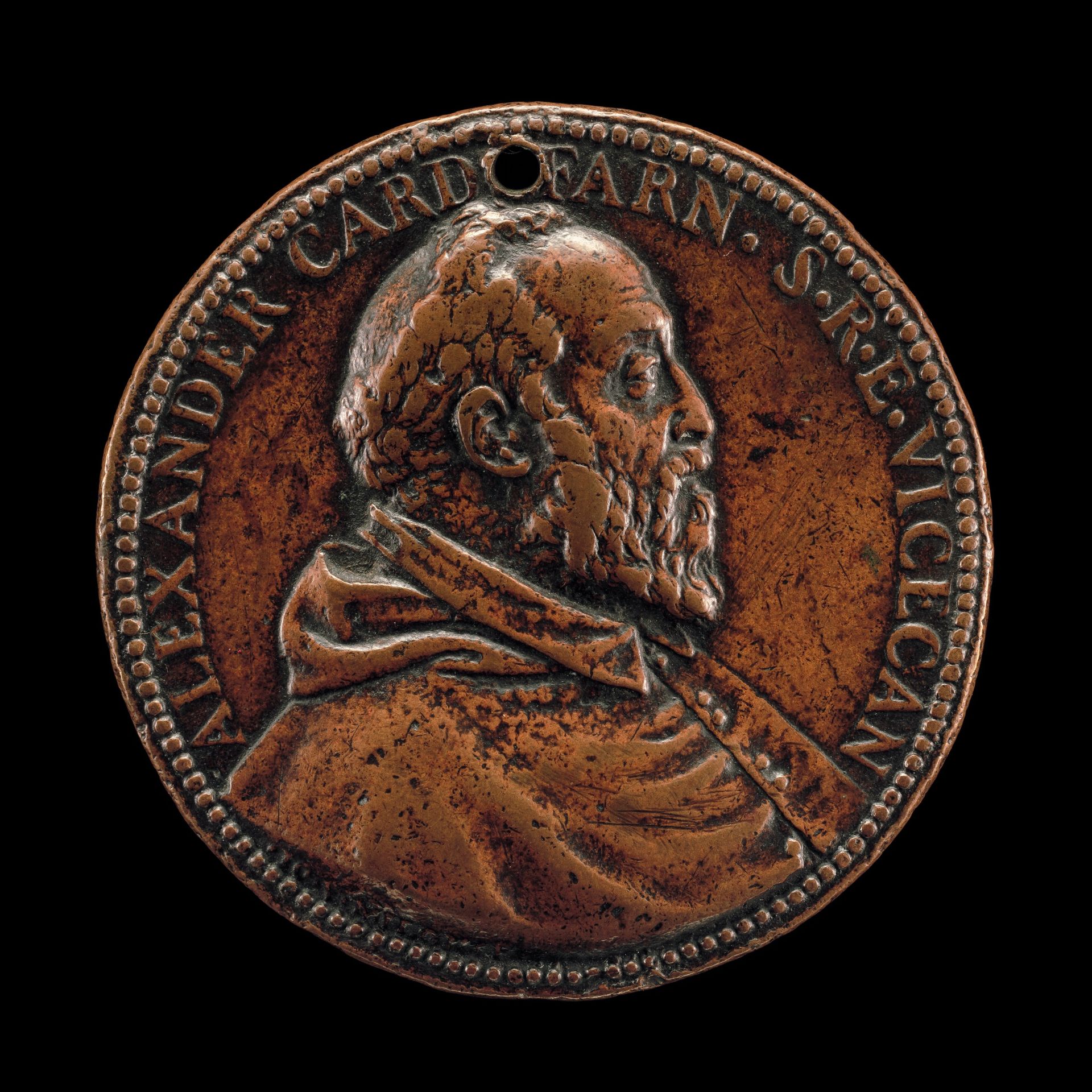 Cardinal Alessandro Farnese, 1520-1589 [obverse] by Giovanni Vincenzo Melone
