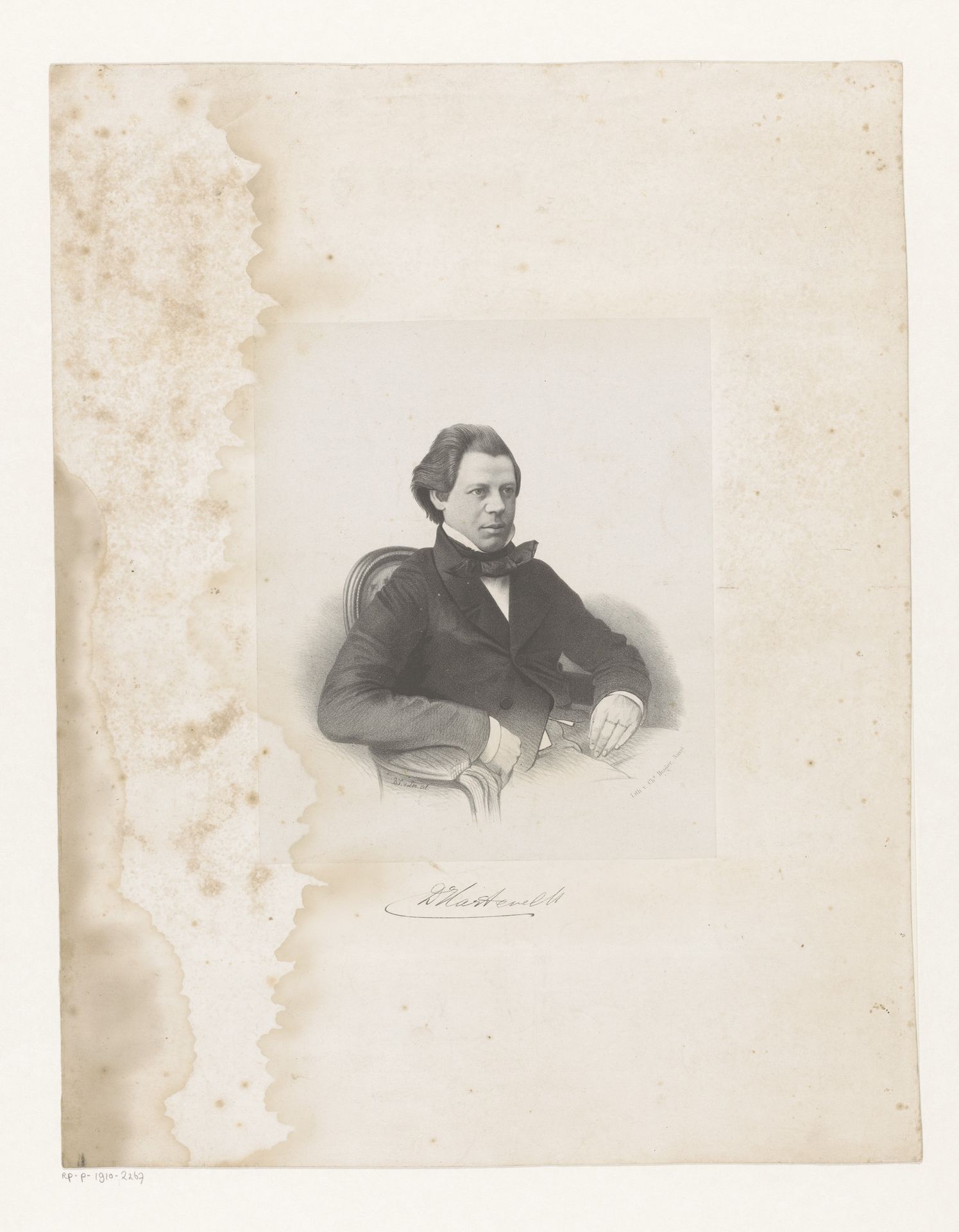 Portret van D. Hartevelt by Bernardus Theodorus van Loo