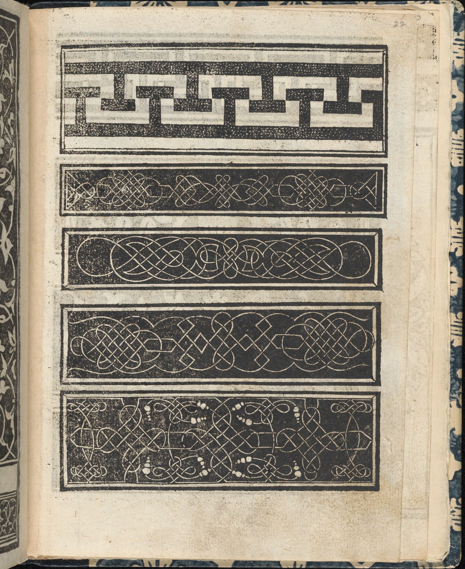 Essempio di recammi, page 22 (recto) by Giovanni Antonio Tagliente