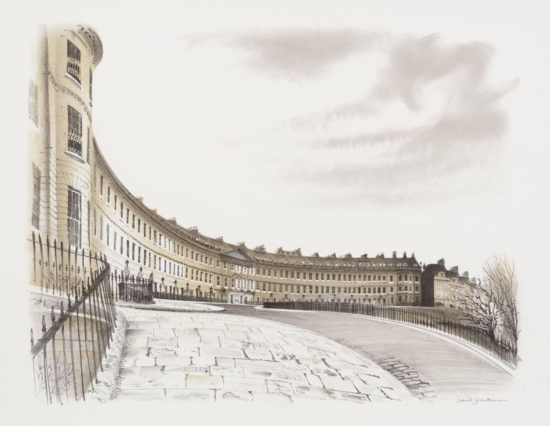 Lansdowne Crescent by  David Gentleman