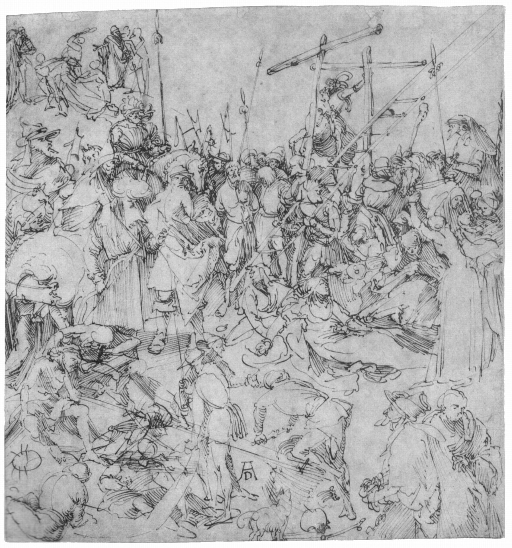Studies of a Calvary by Albrecht Durer