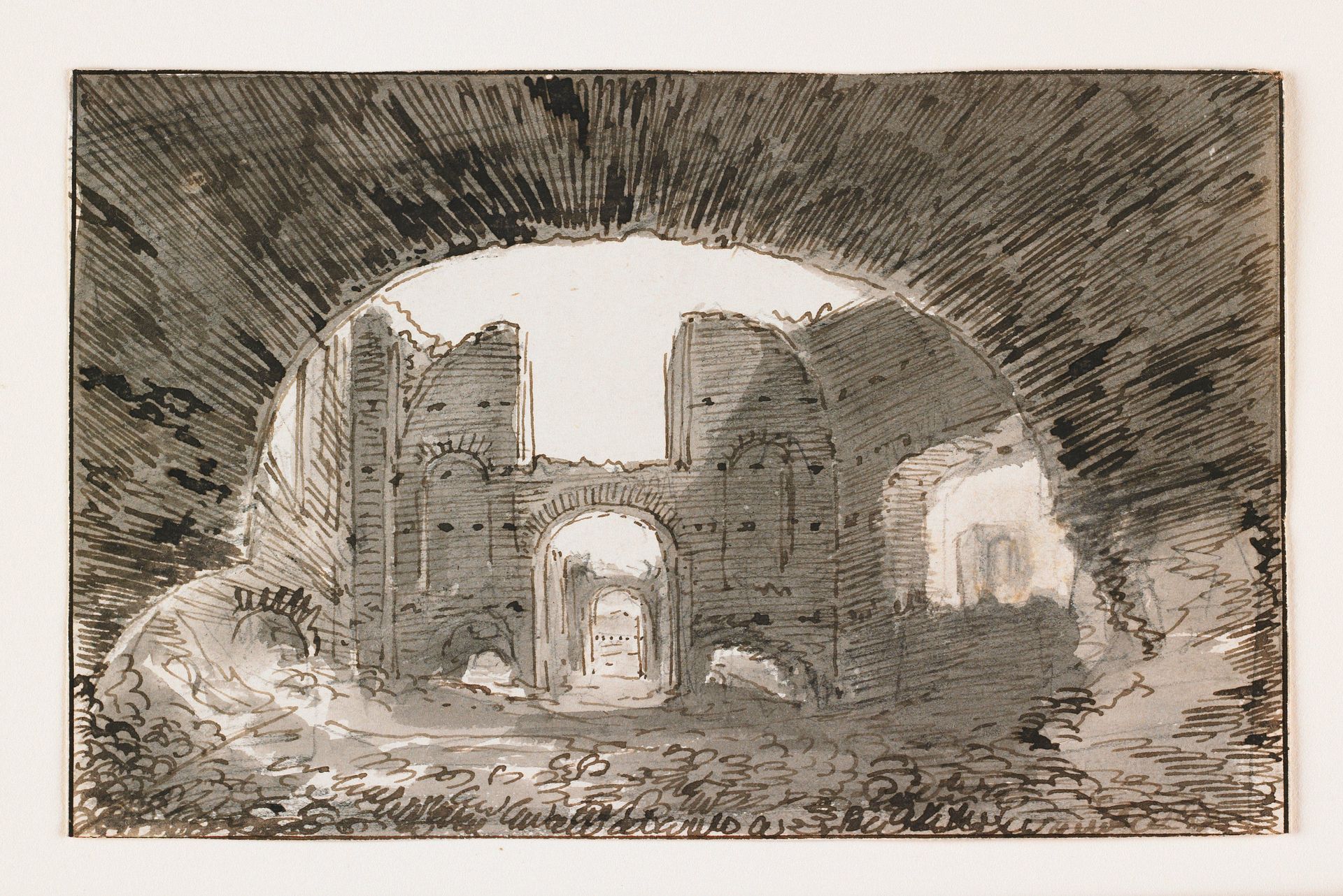 Sketch of the Baths of Caracalla by Anonymous