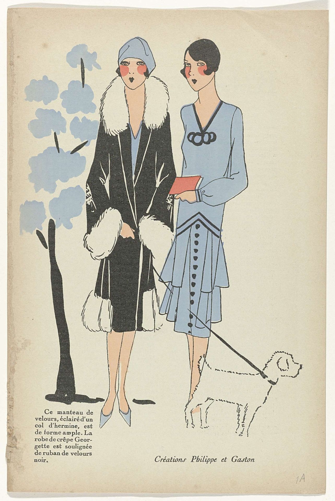 Très Parisien, 1926, No.  1, pag. 1: Créations Philippe et Gaston by G-P. Joumard