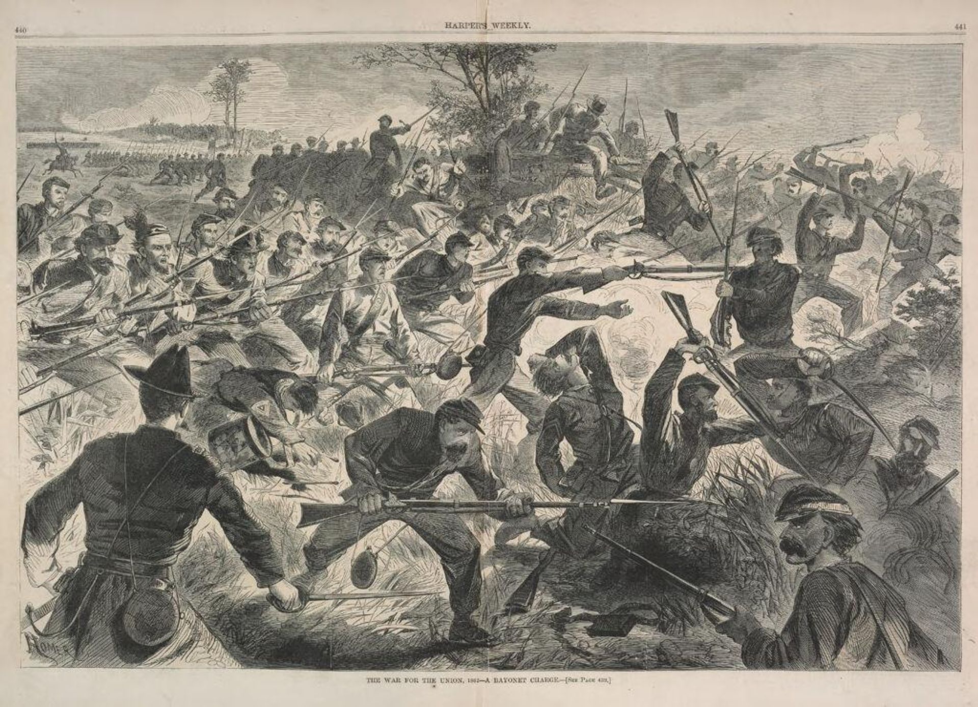 War for the Union 1862 -  A Bayonet Charge by Anonymous