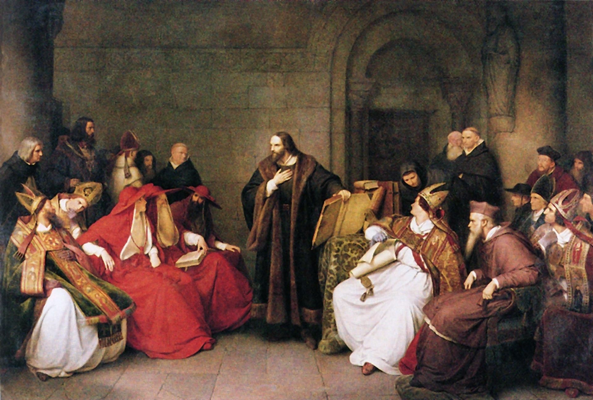 Johann Hus At The Council Of Constance by Karl Lessing