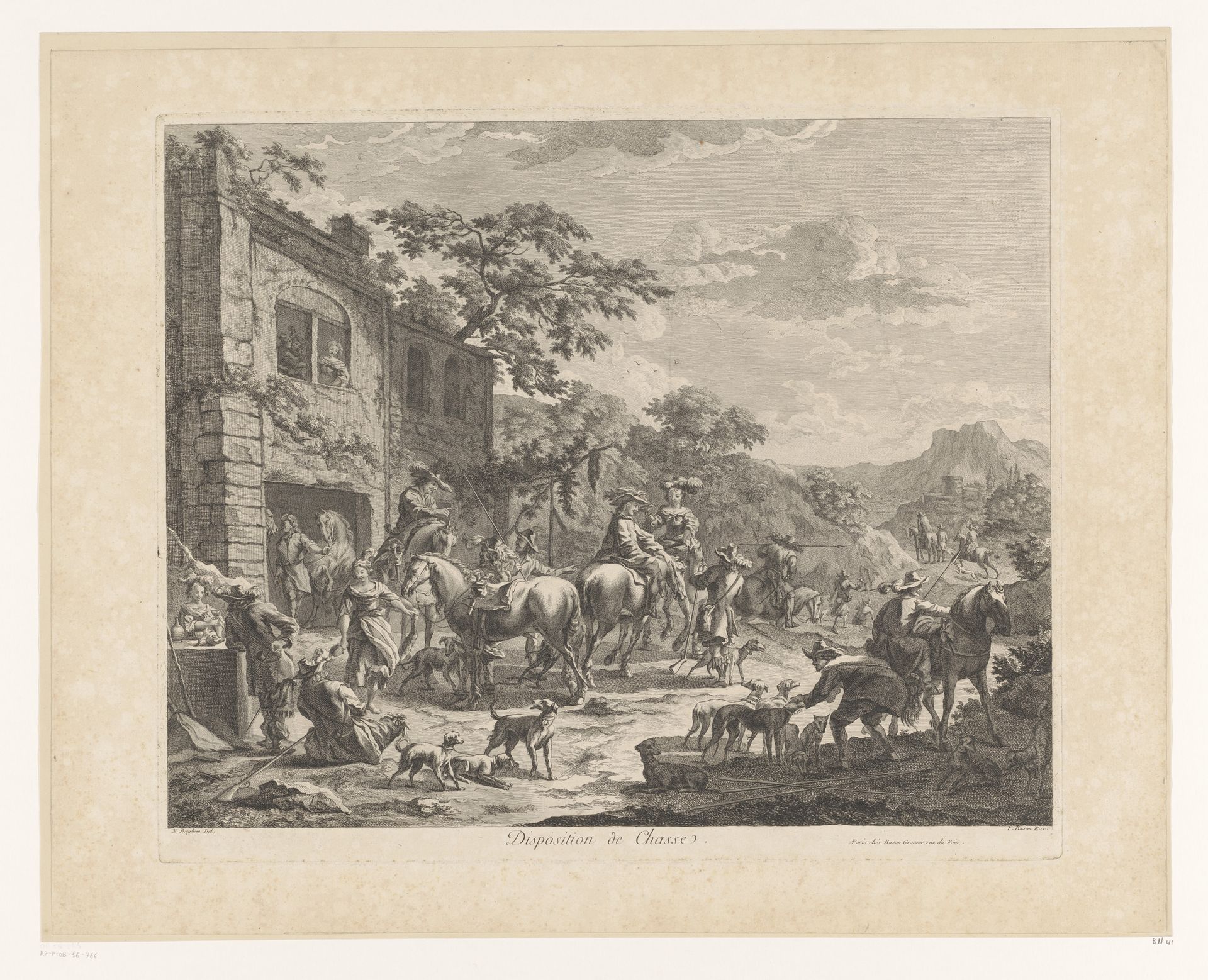 Voorbereidingen voor de jacht by Pierre François Basan