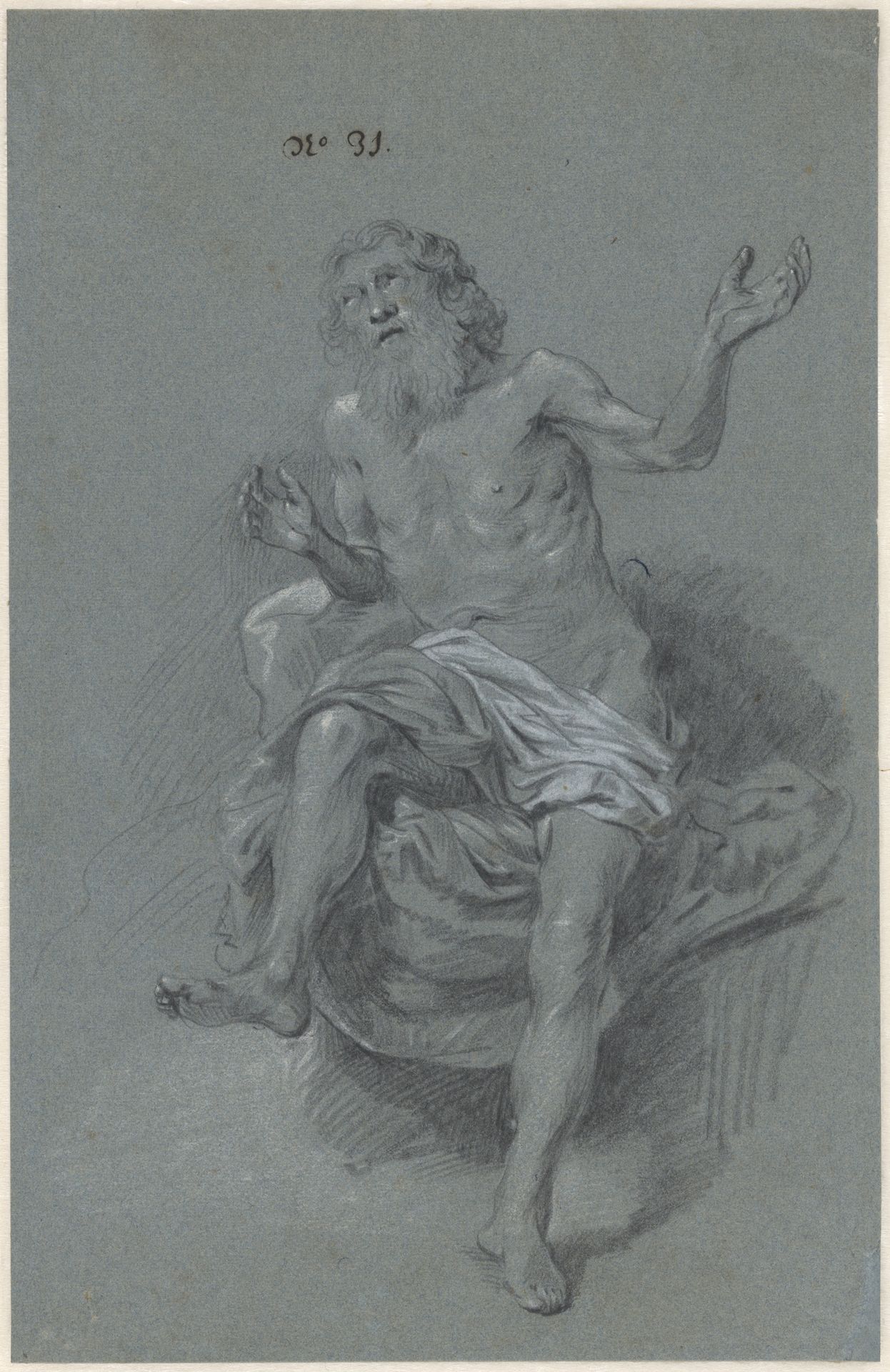 Seated old man by Govert Flinck