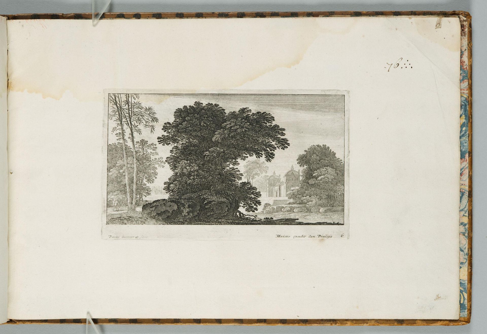 Landscape with a Large Tree and a Walled Estate at Right by Adam Perelle