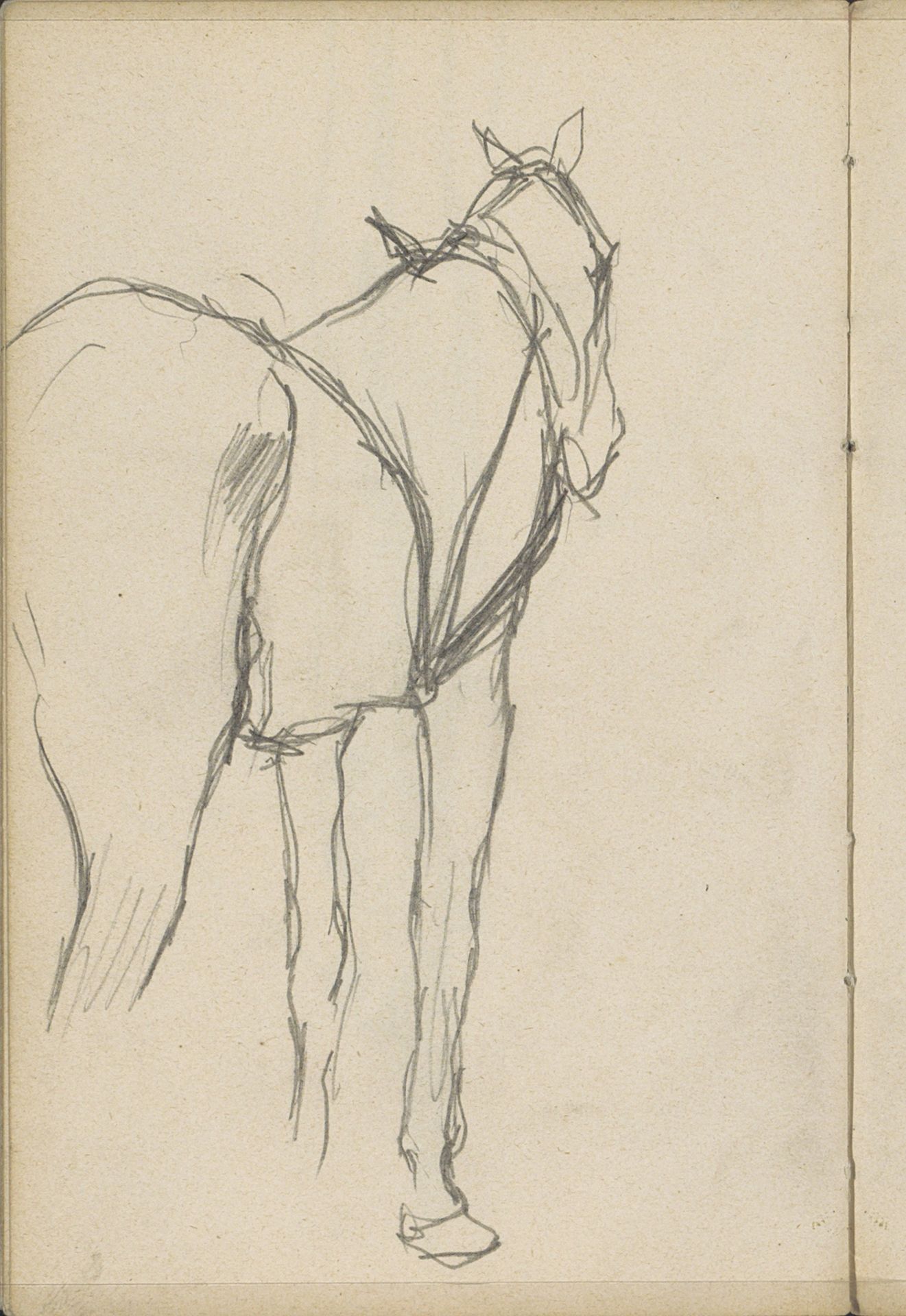 Paard met tuig by George Hendrik Breitner