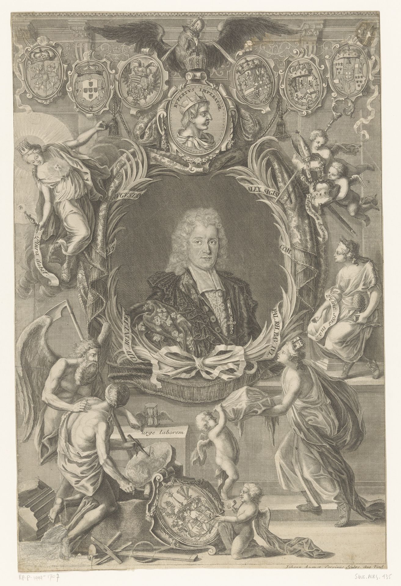 Portret van Alexander Sigismund paltsgraaf van Neuburg by Johann August Corvinus