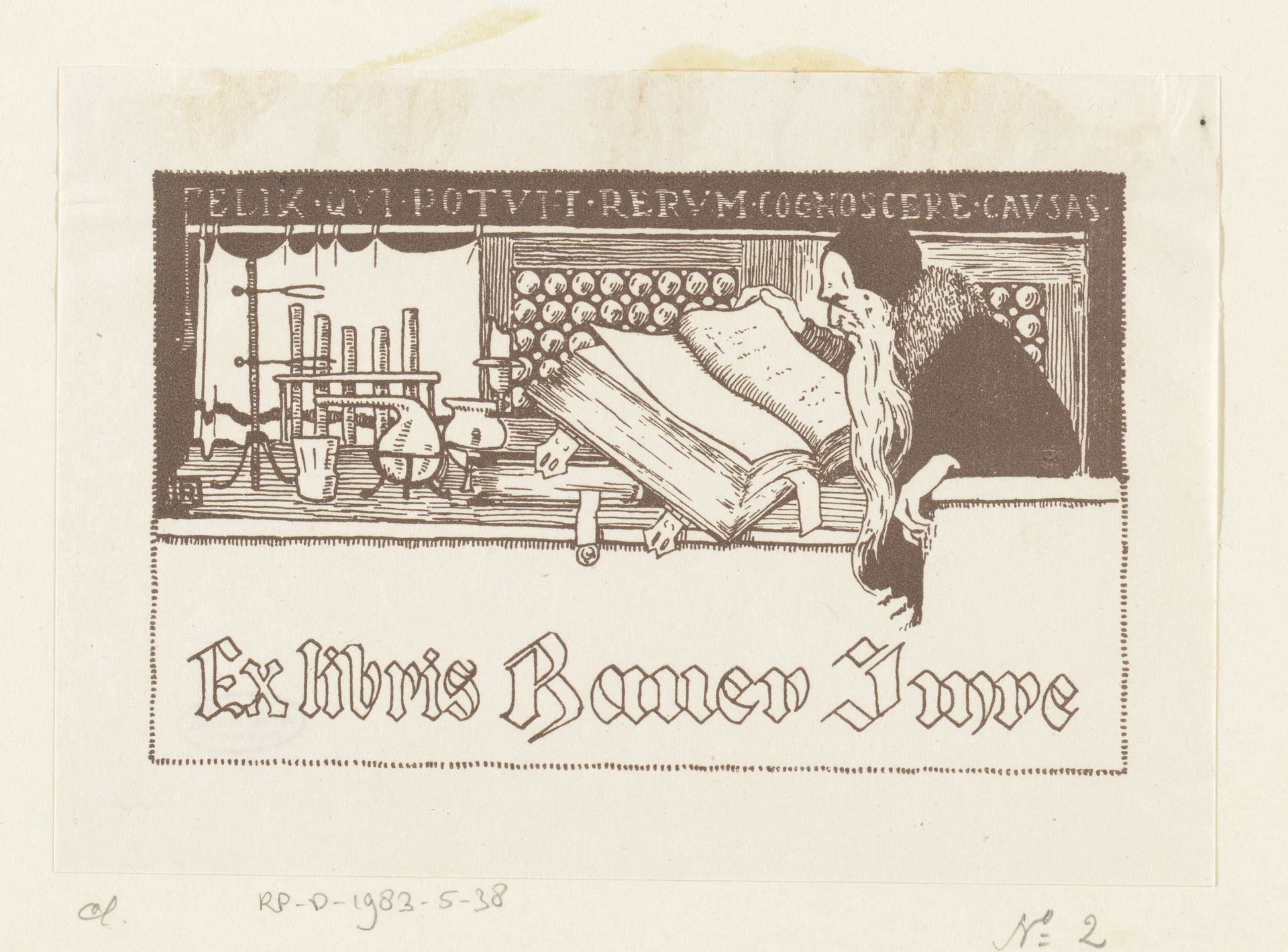 Ex libris van Imre Bauer by Anonymous