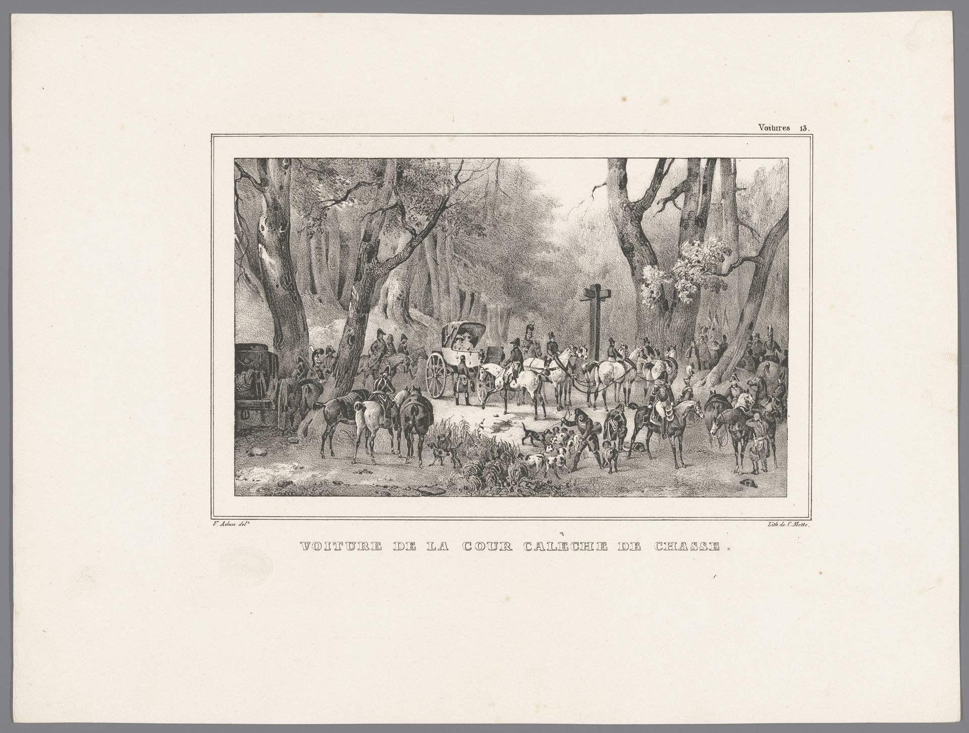Hofkoets voor de jacht by Victor Adam