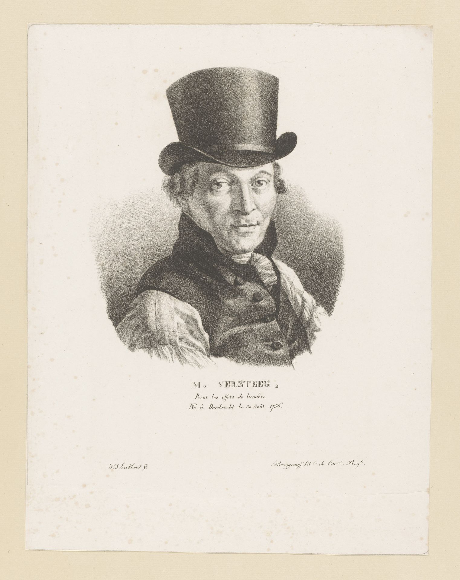 Portret van Michiel Versteegh by Guillaume Philidor Van den Burggraaff