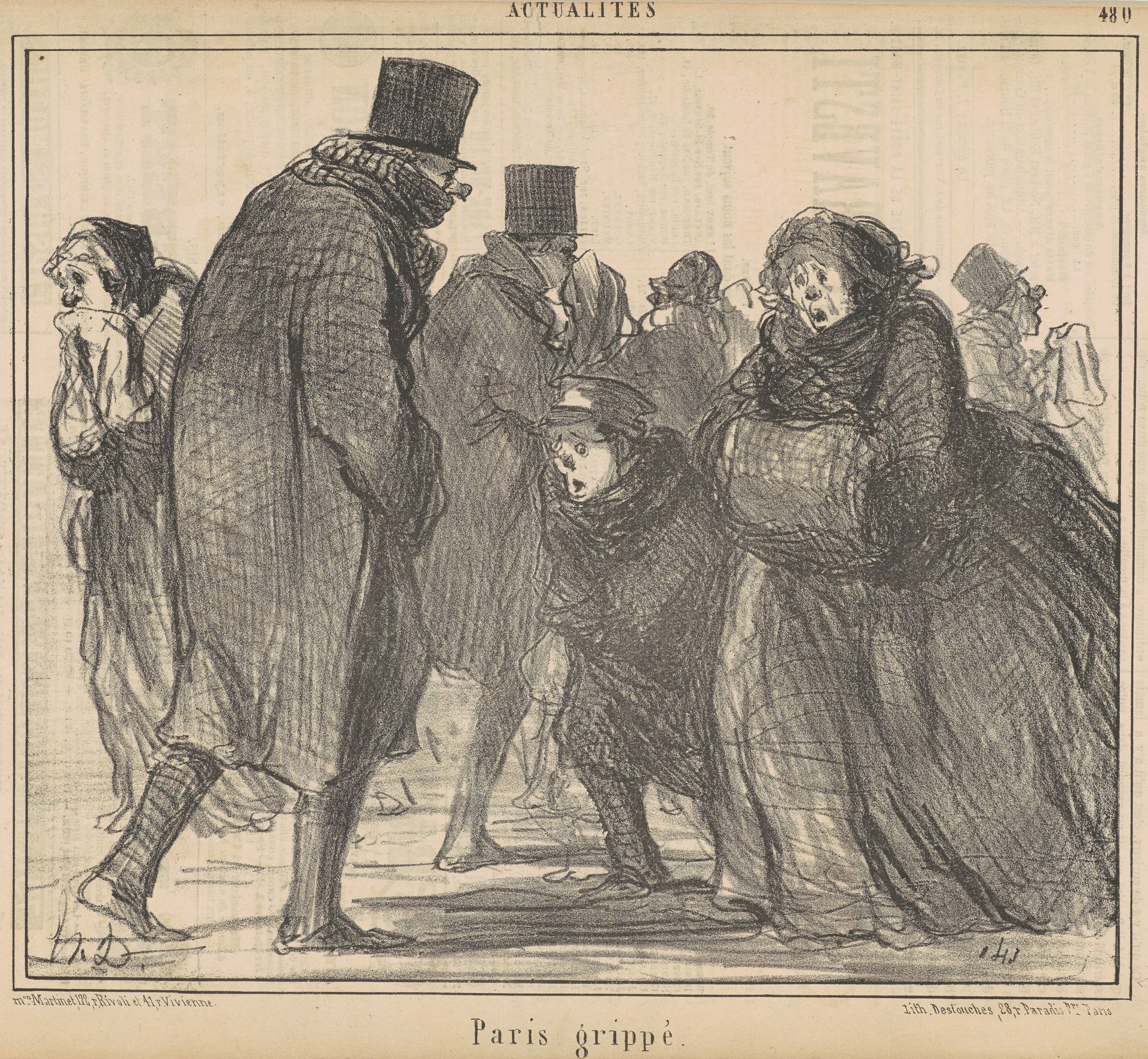Paris grippé by Honoré Daumier