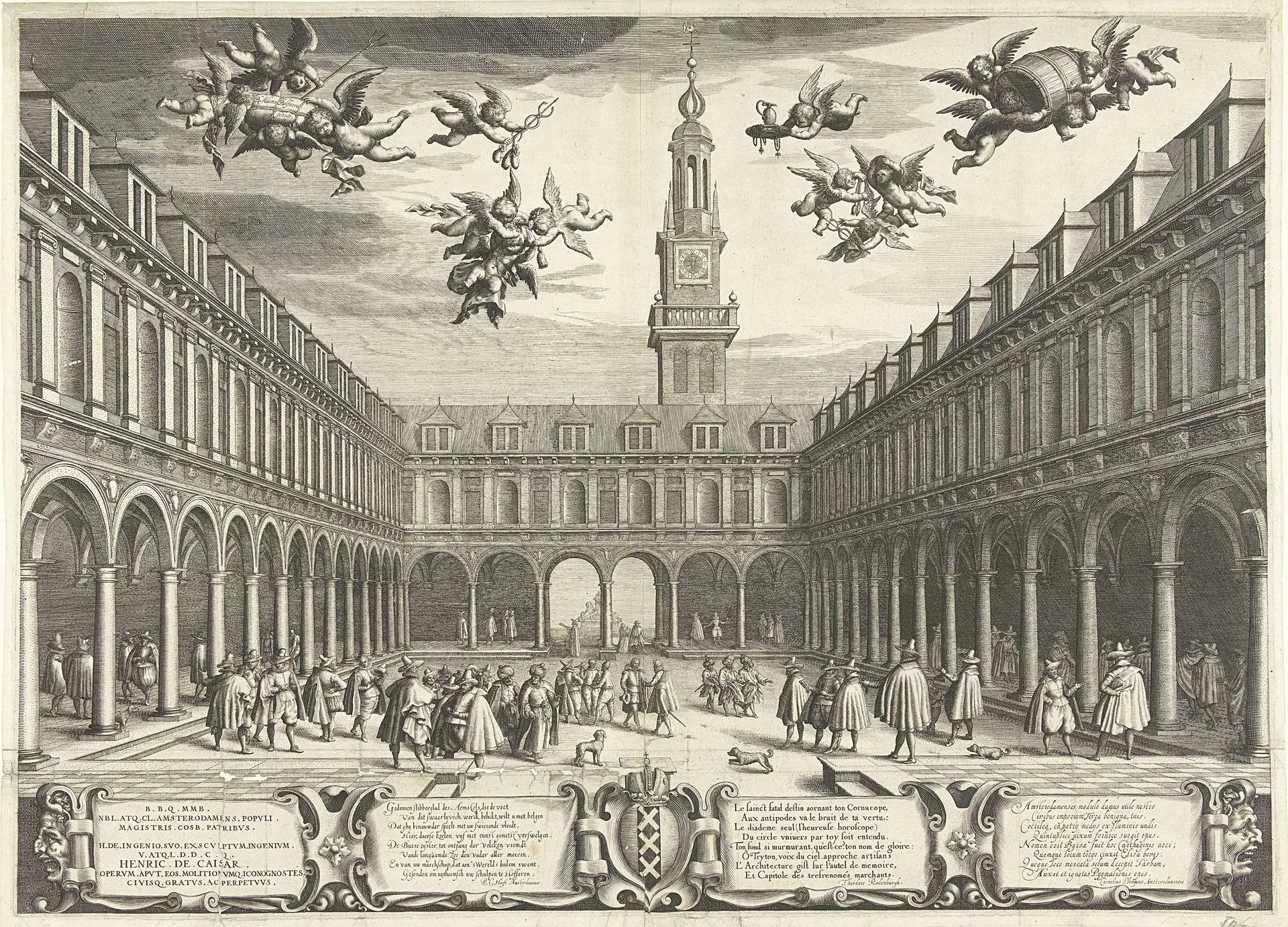 De Beurs van Amsterdam, 1609 by Boëtius Adamsz. Bolswert