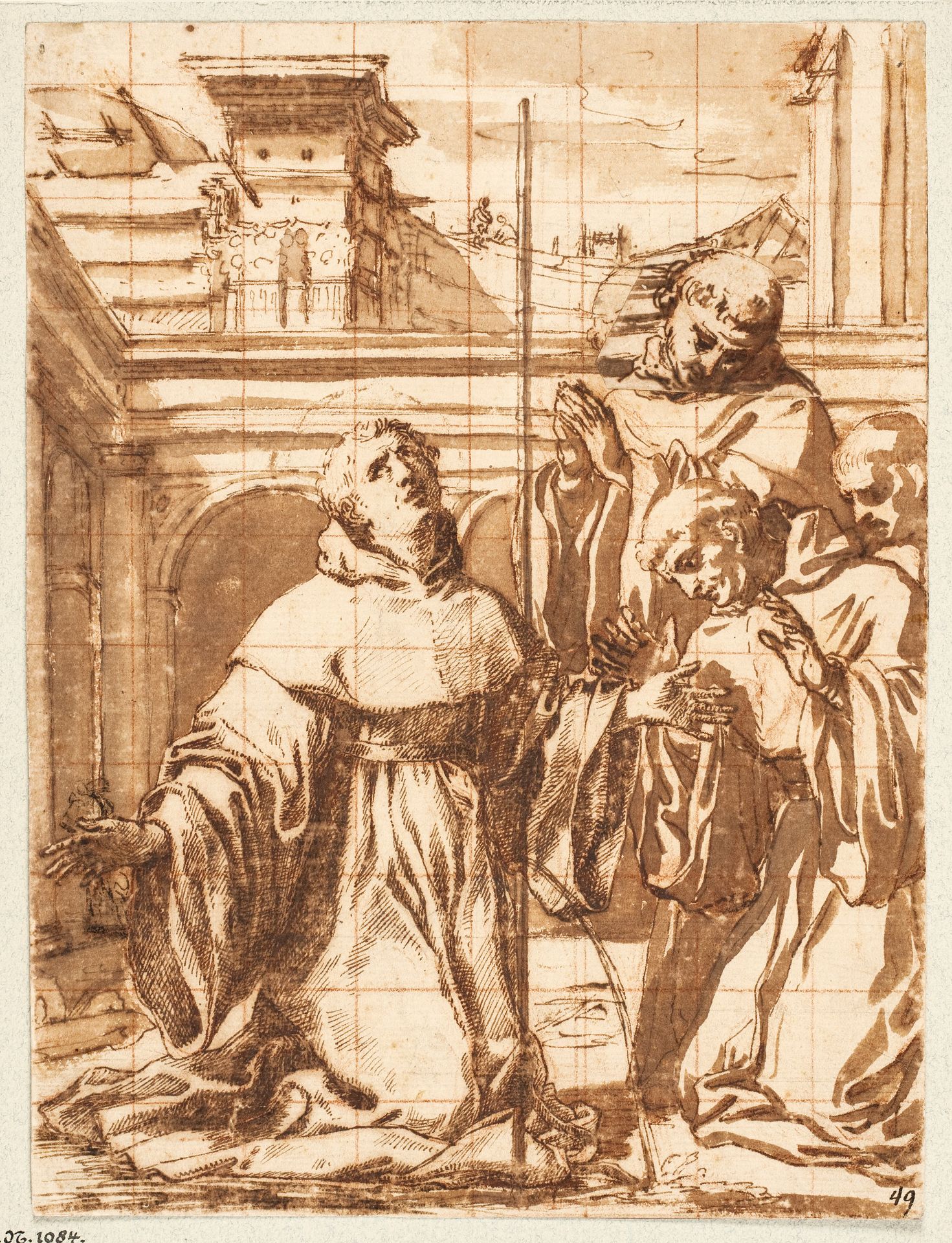 A scene from the life of St Nicholas of Tolentino by Giovanni Battista Mercati