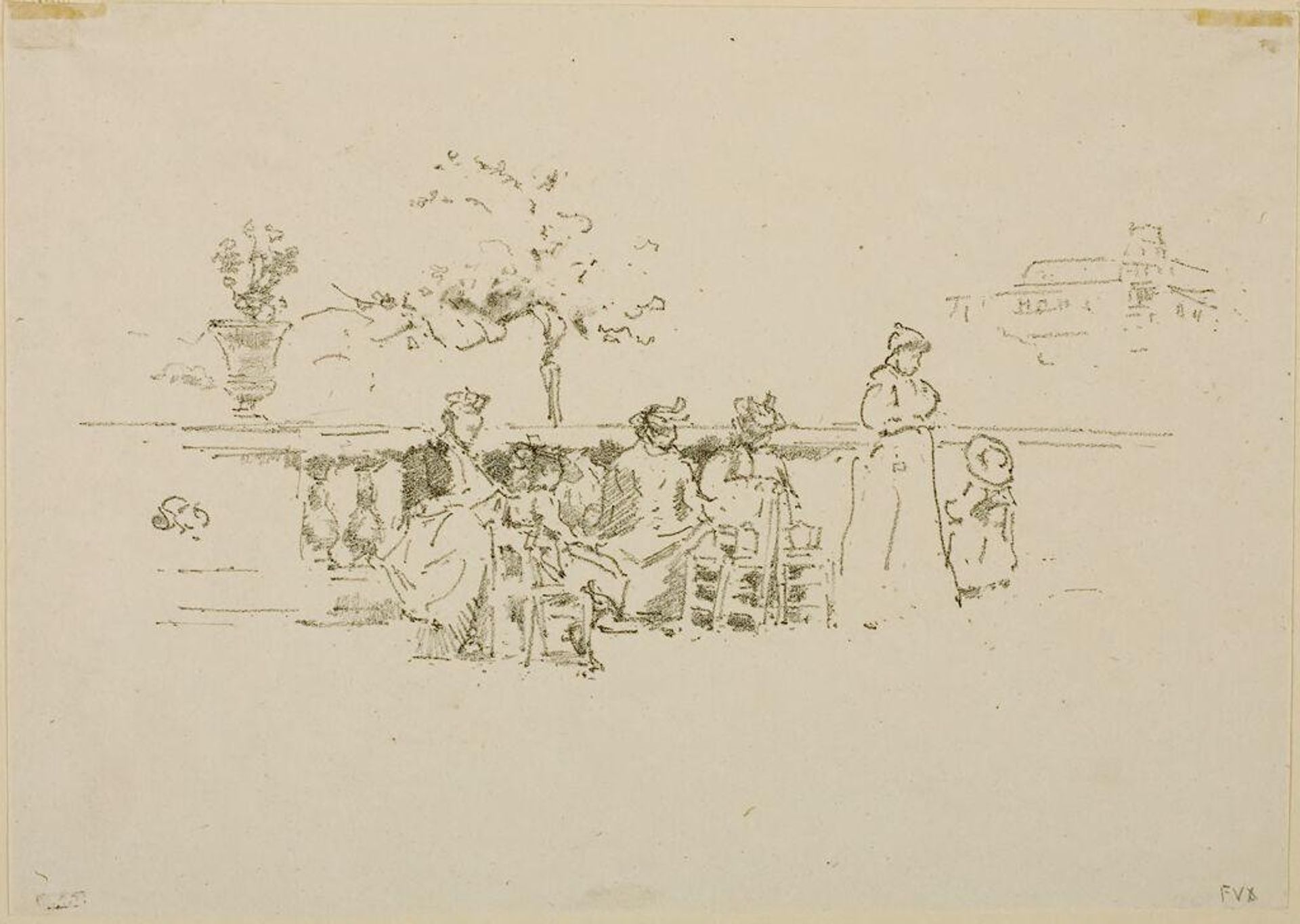 Terrace, Luxembourg by James Abbott McNeill Whistler