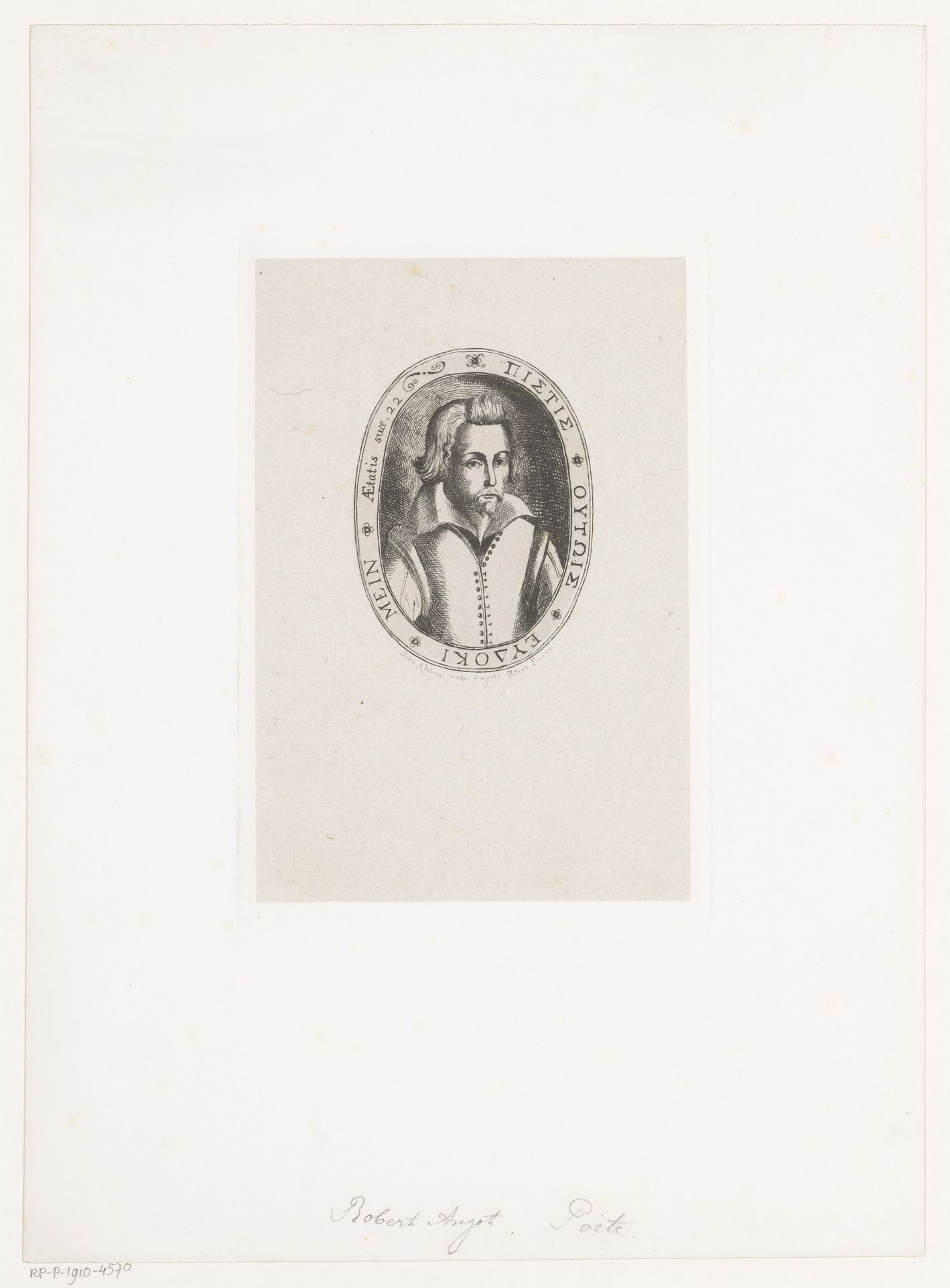 Portret van Robert Angot by Louis Jules Adeline