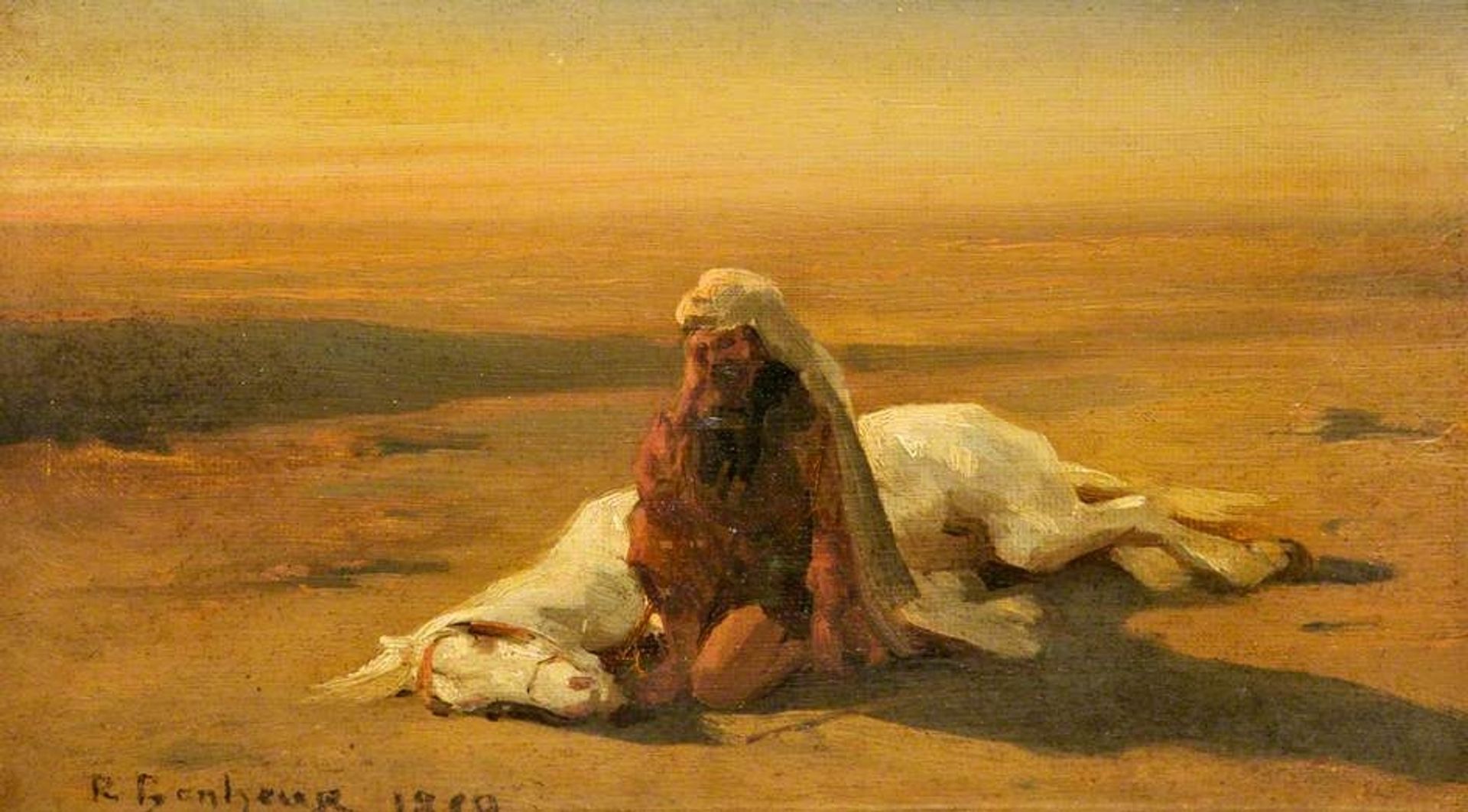 Arab and a Dead Horse by Rosa Bonheur