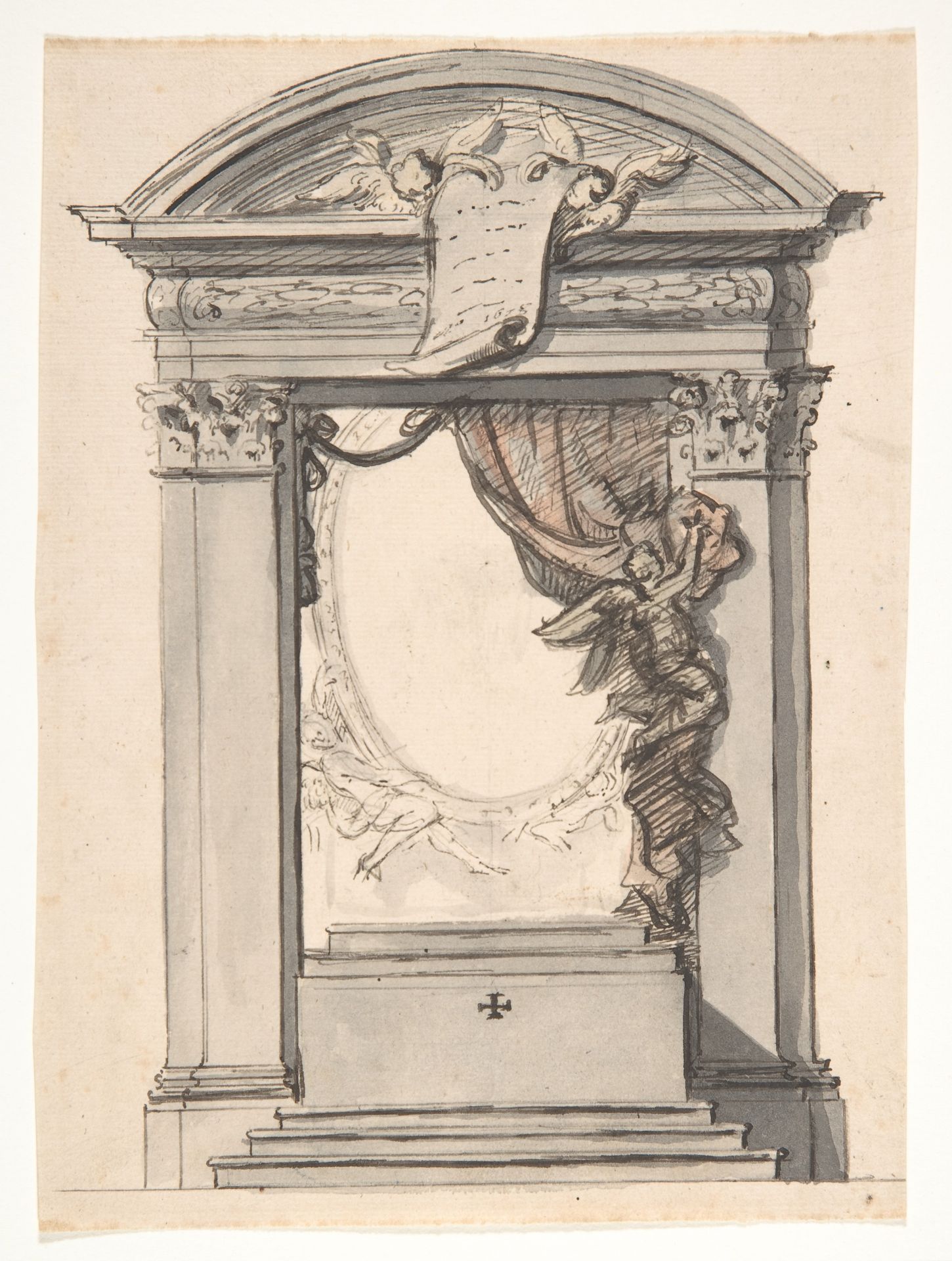 Design for an altar by Hendrik-Frans Verbruggen