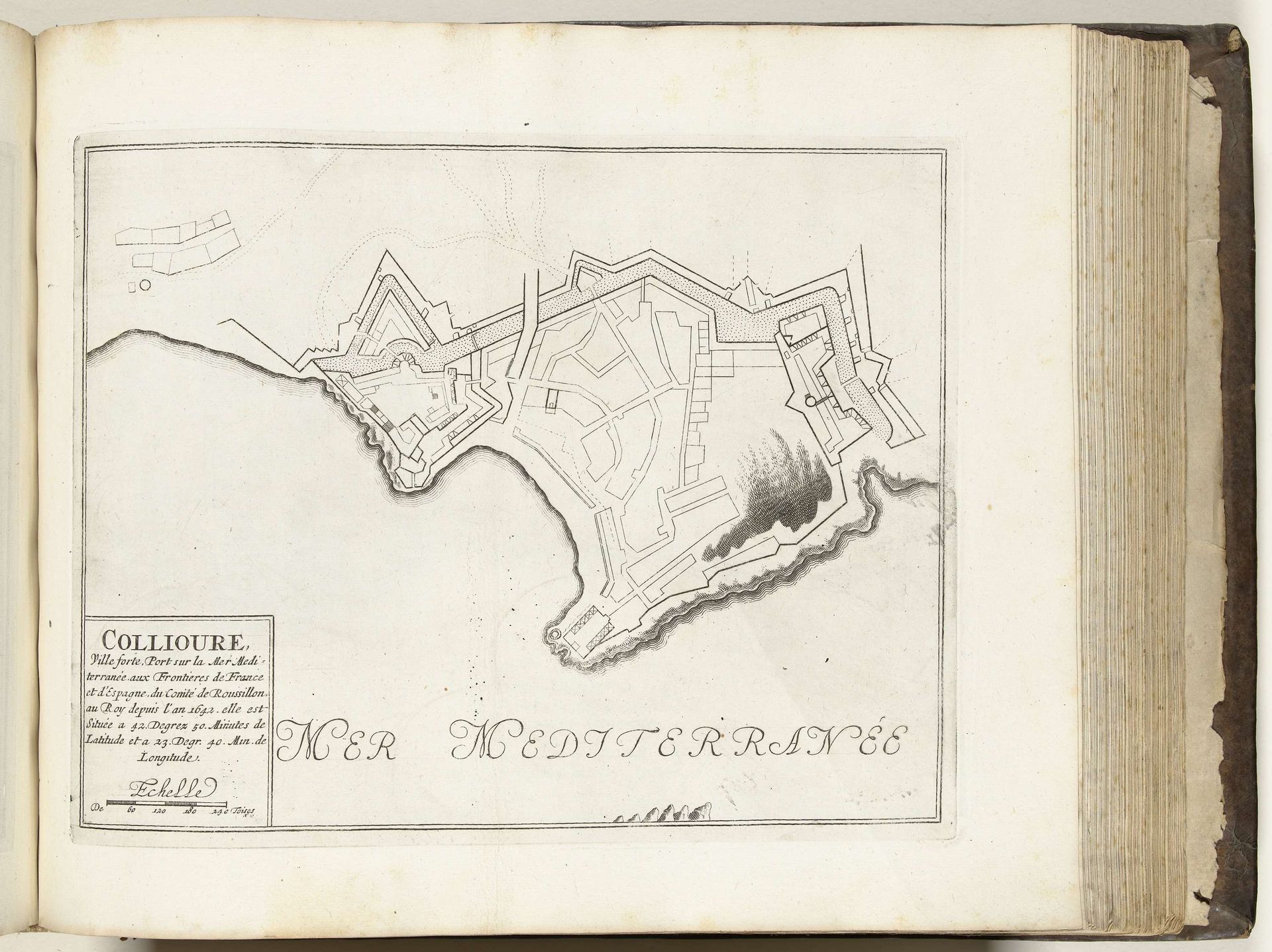 Plattegrond van Collioure, ca. 1693-1696 by Anonymous
