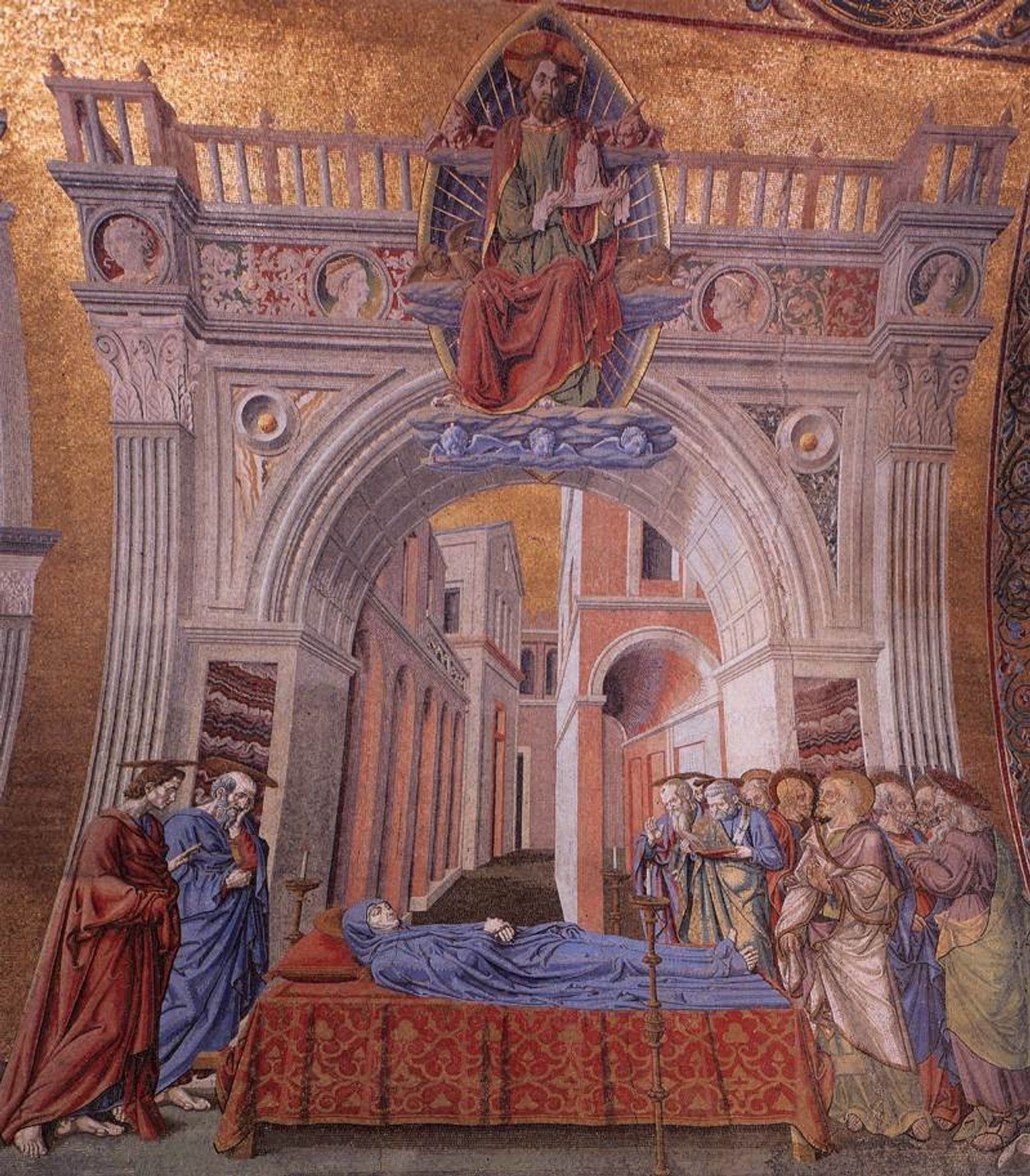 Dormition of the Virgin by Andrea del Castagno