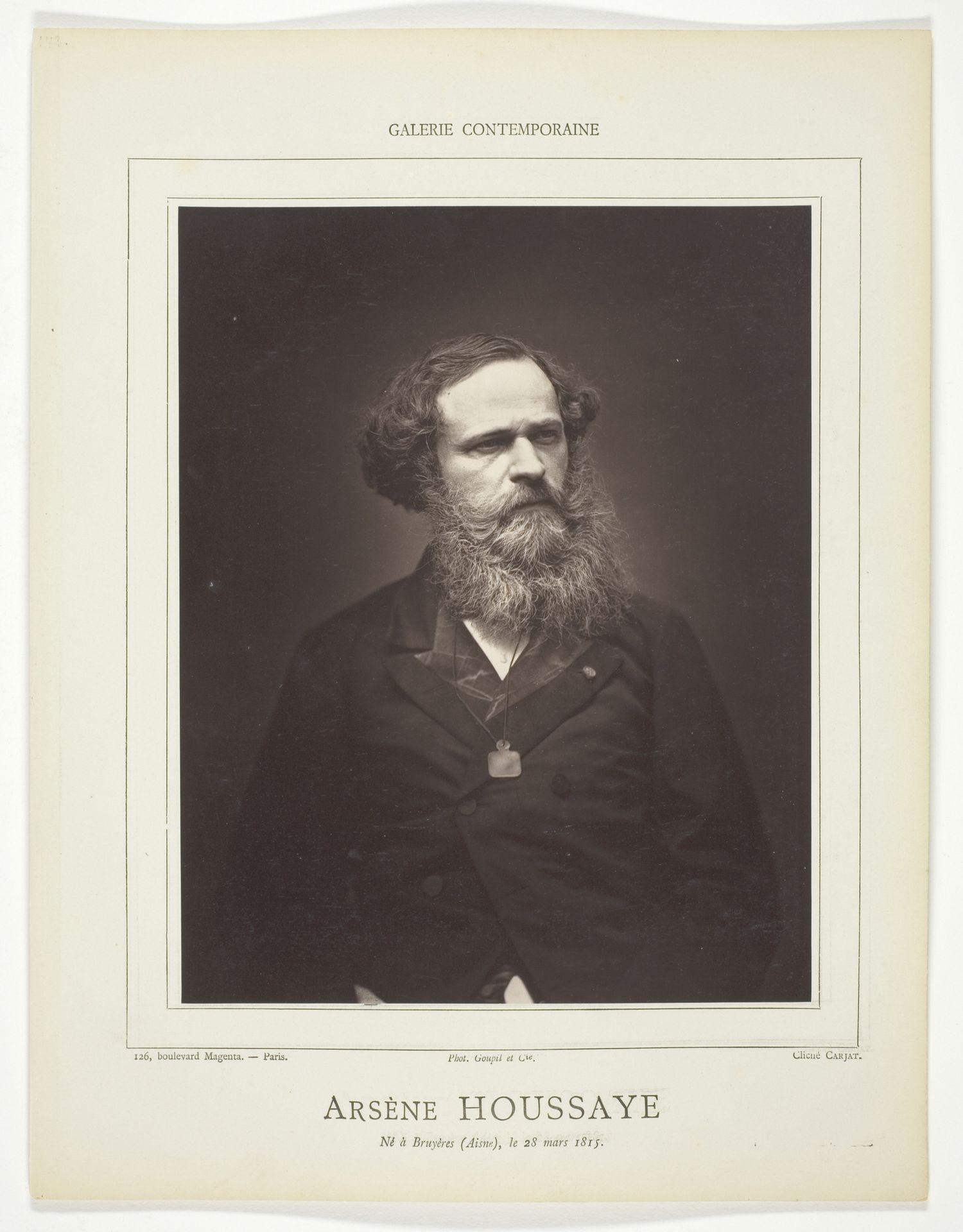 Arsène Houssaye by Etienne Carjat
