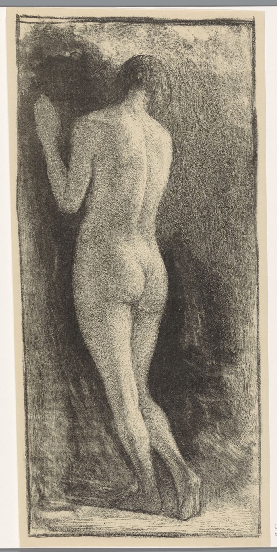 Staande naakte vrouw by Simon Moulijn