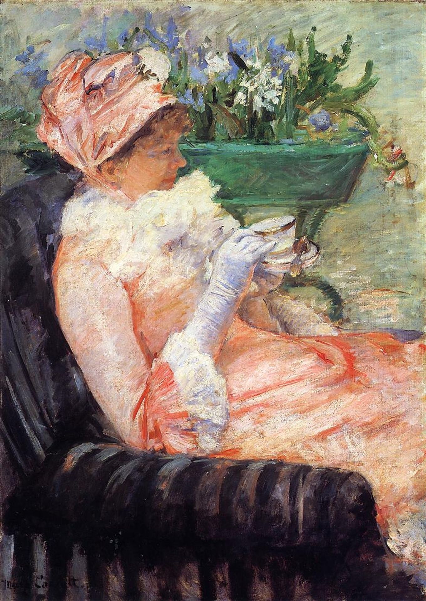 The Cup of Tea by Mary Cassatt
