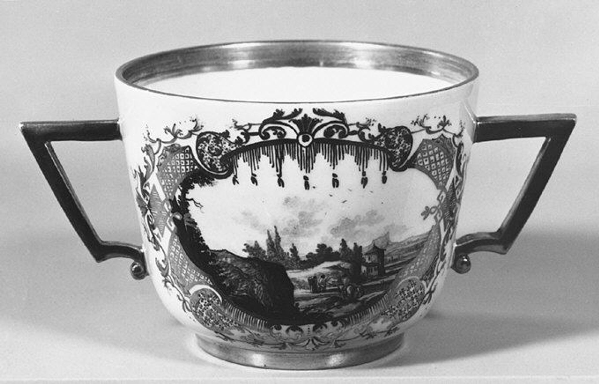 Two-handled cup by Meissen Manufactory