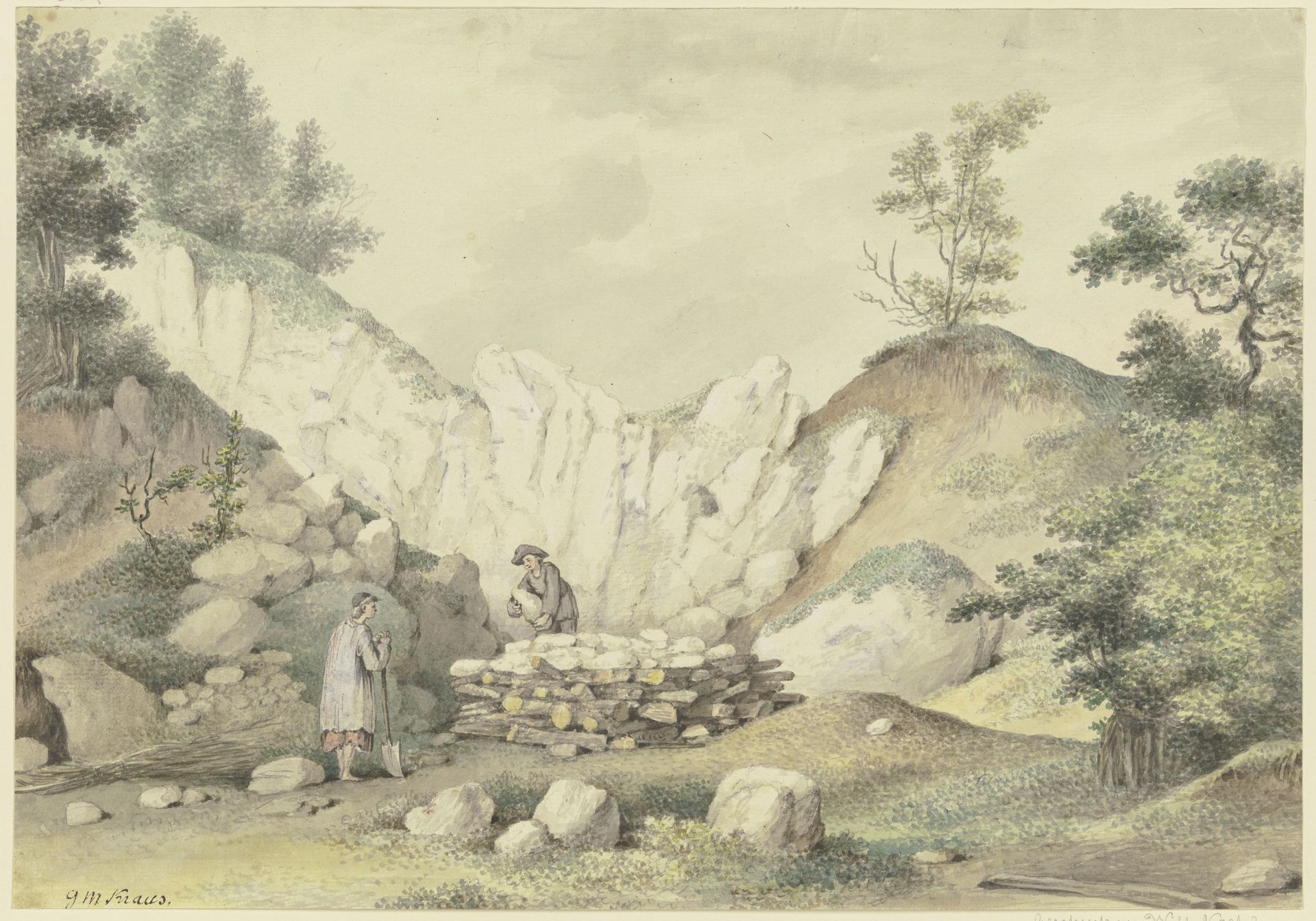 The limeburners by Georg Melchior Kraus