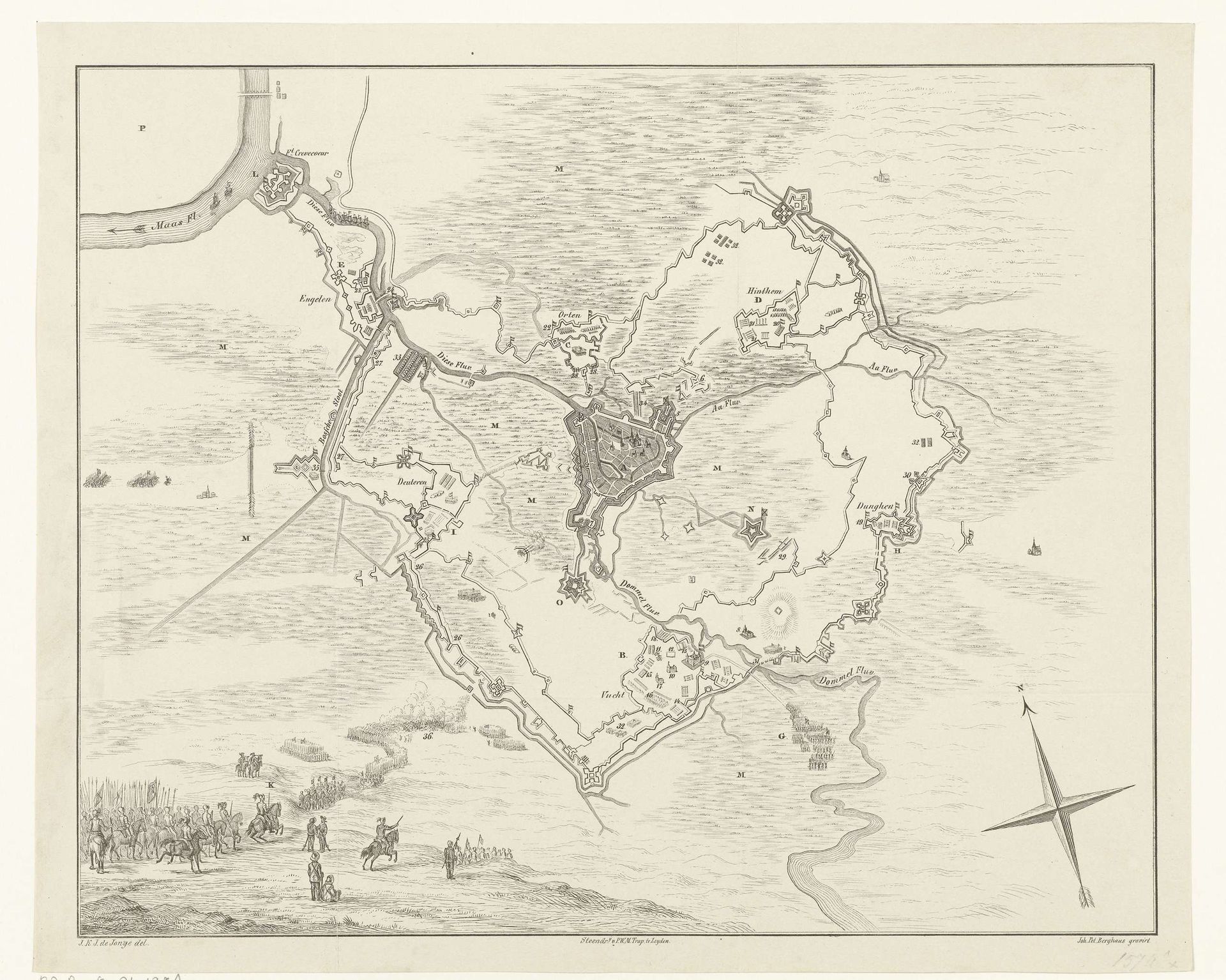 Beleg van Den Bosch, 1629 by Johann Peter Berghaus