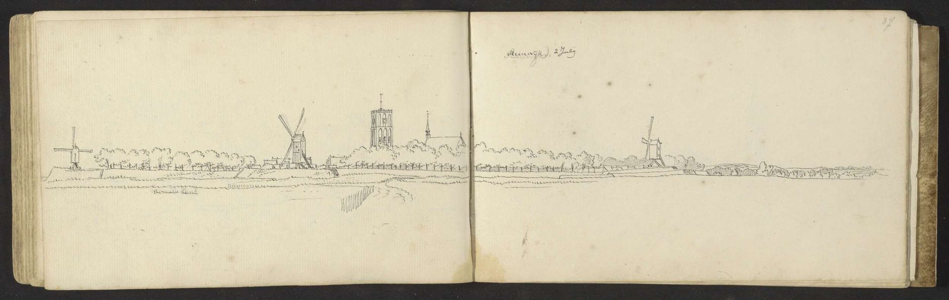 Gezicht op Steenwijk by Abraham de (II) Haen
