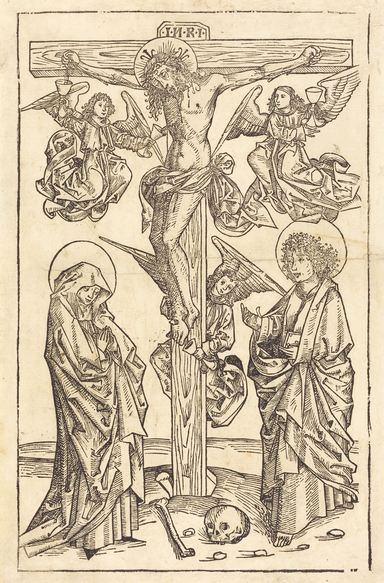 Christ on the Cross with Angels by Anonymous