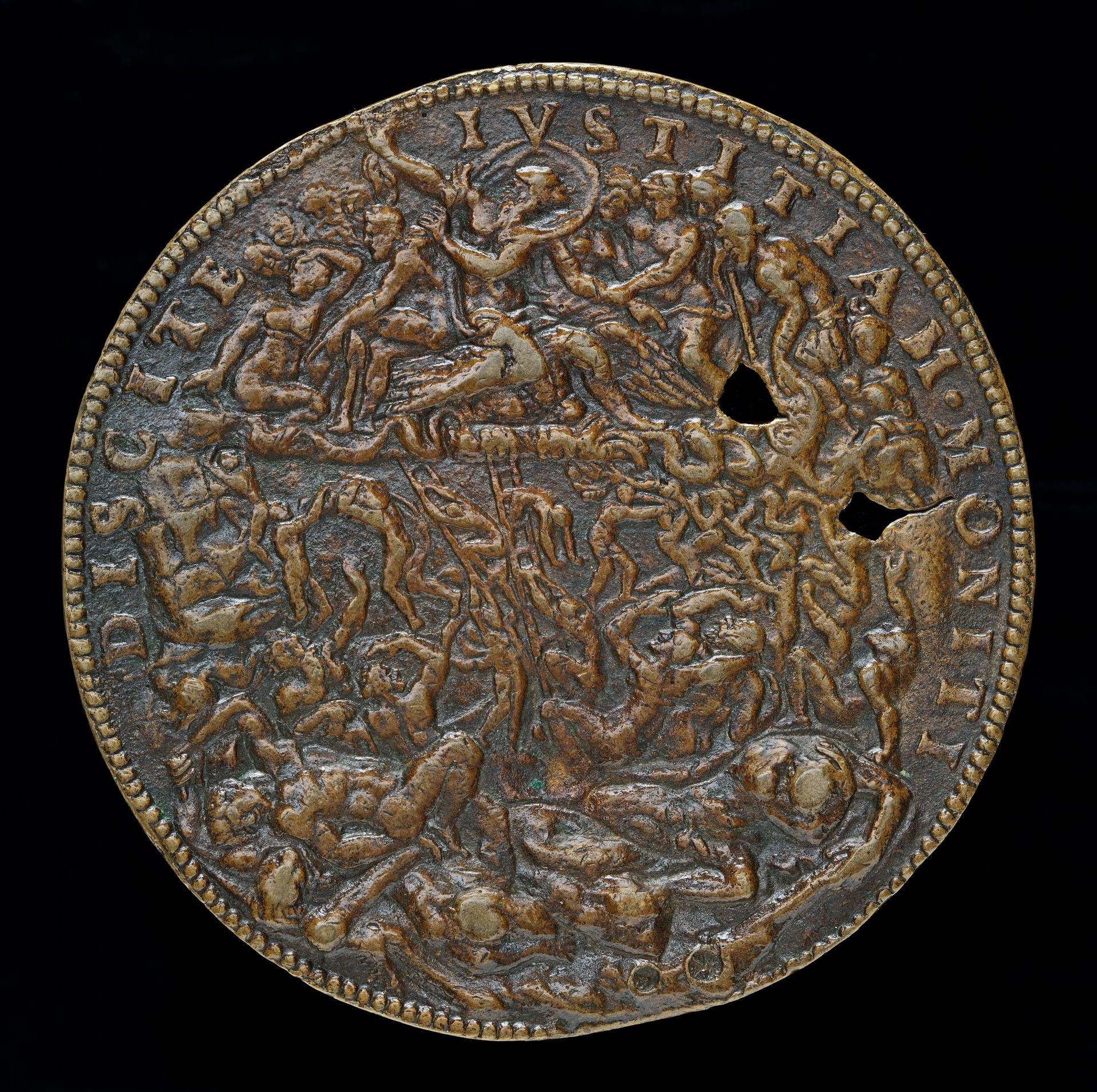 Jupiter Thundering against the Giants [reverse] by Leone Leoni