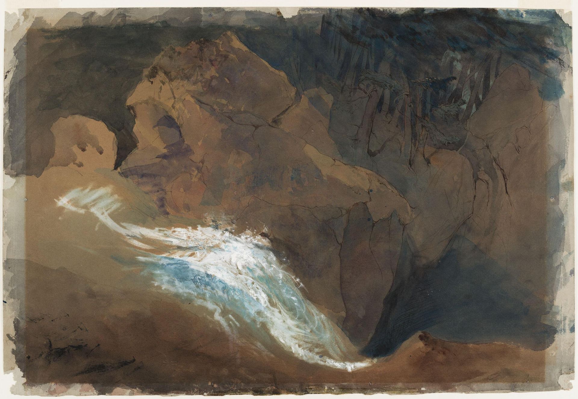 Falls of Schaffhausen by John Ruskin