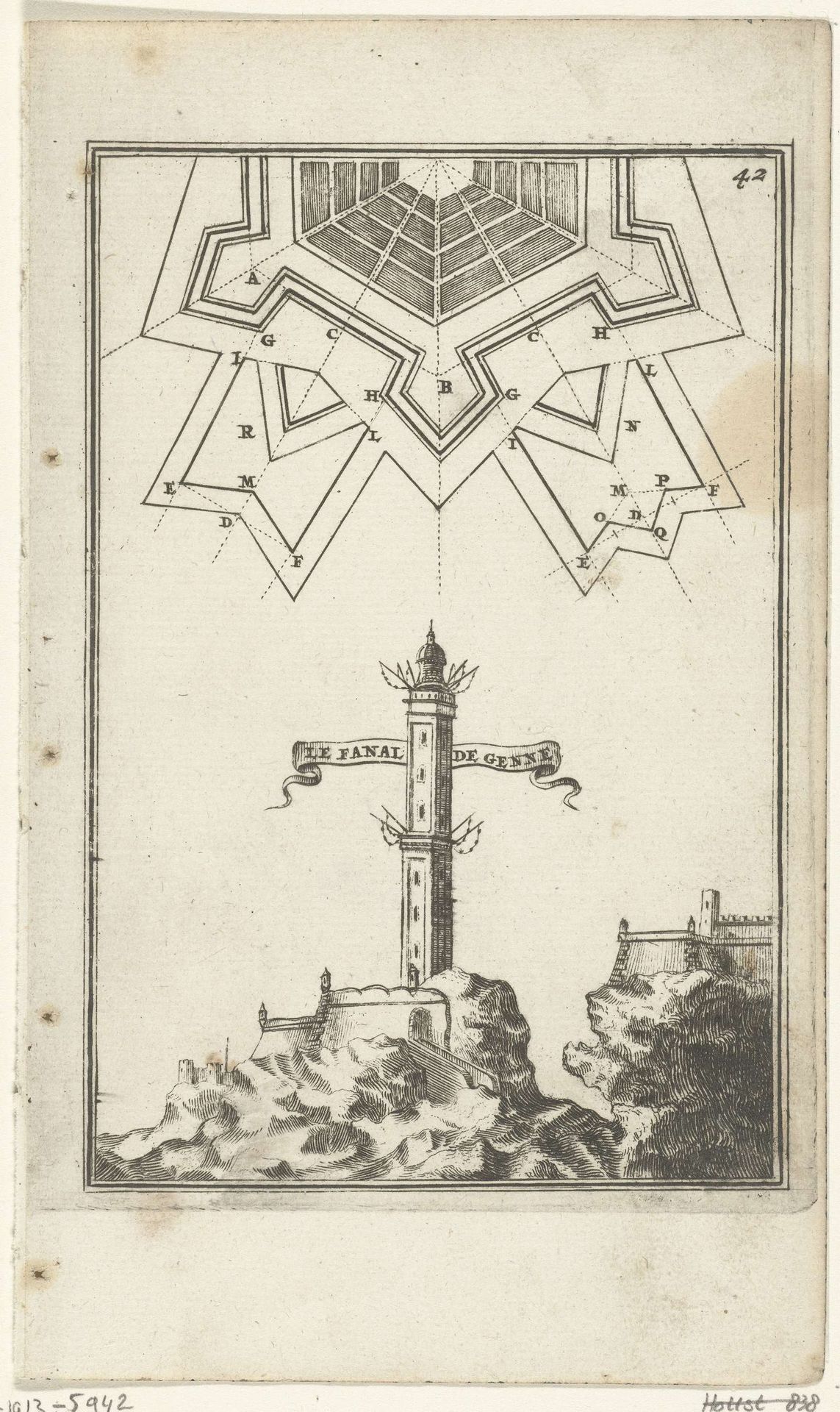 Illustratie voor 'Den Arbeid van Mars' van Allain Manesson Mallet by Romeyn de Hooghe