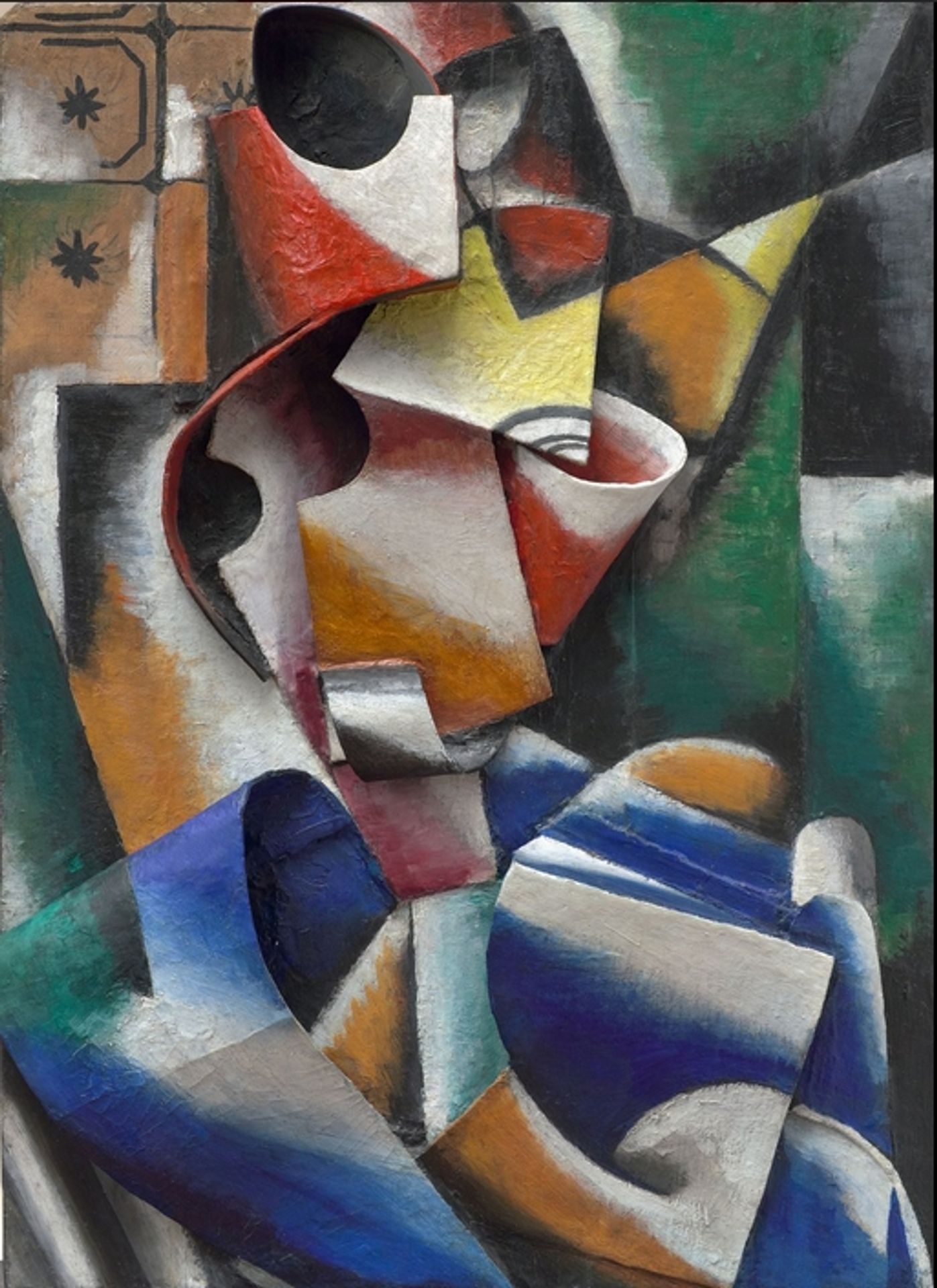 Portrait Of a Lady (plastic drawing) by Lyubov Popova