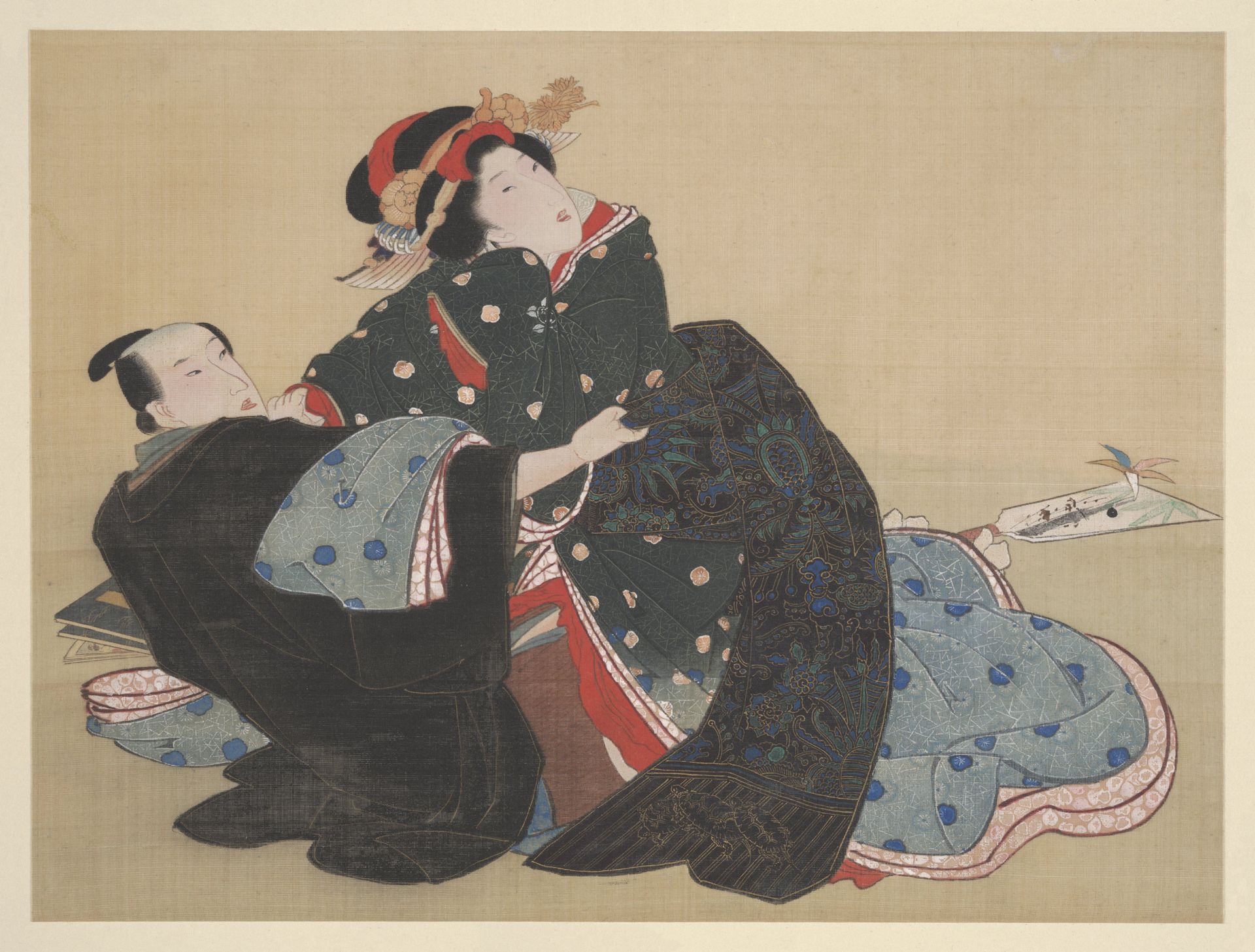 Erotic Scenes of the Months by Teisai Hokuba 蹄斎北馬