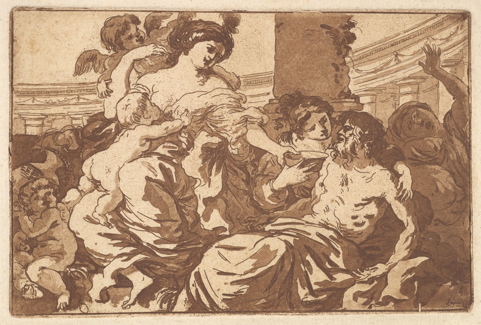 Anacreon, in an album contianing Recueil de Compositions par Lagrenée Le Jeune (Collection of Compositions by Lagrenée the Younger) by Jean Jacques Lagrenée