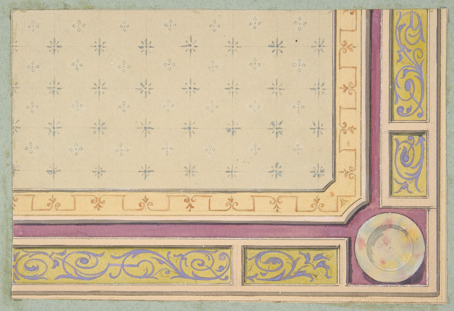 Design for a ceiling by Jules-Edmond-Charles Lachaise