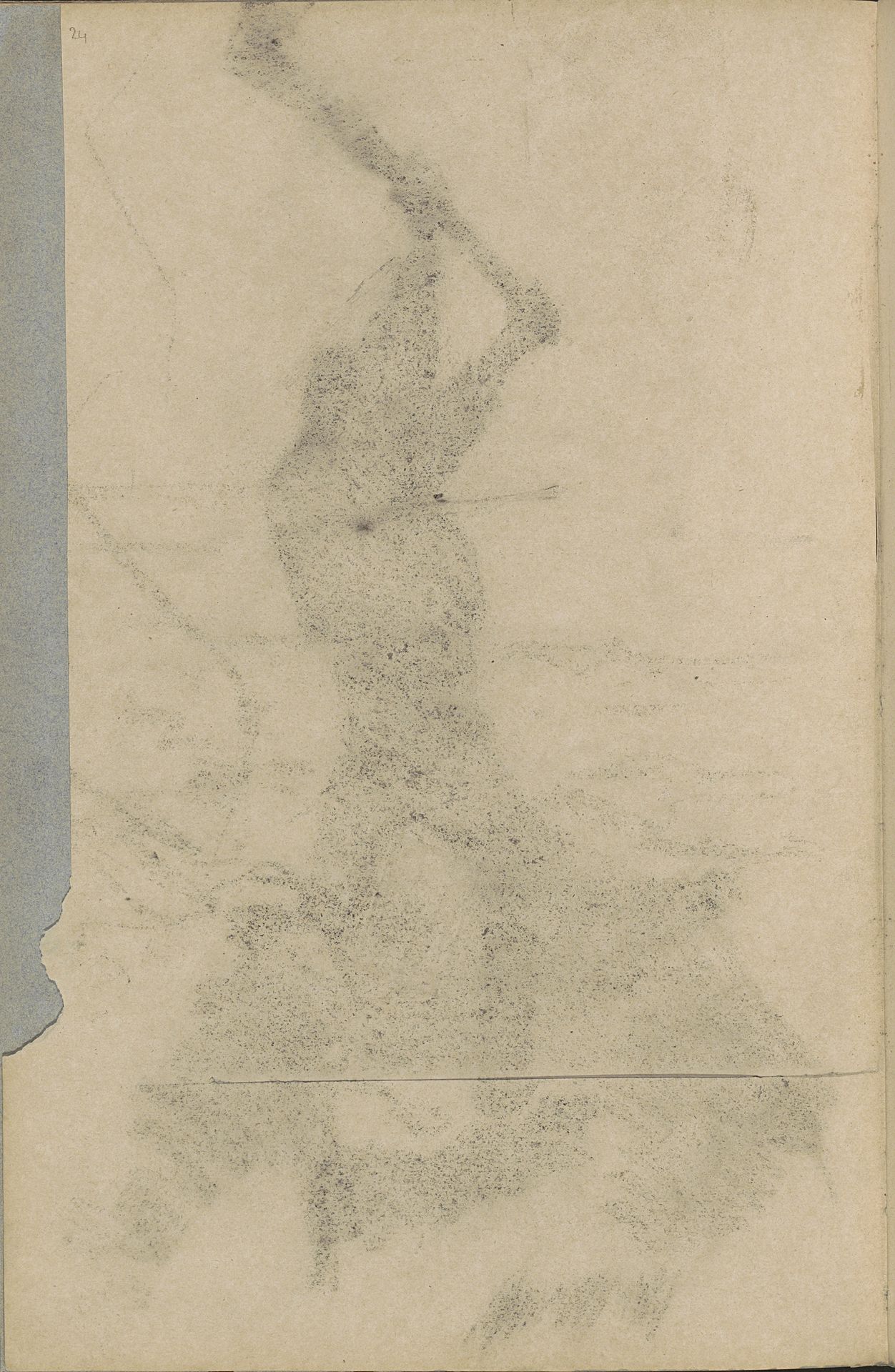 Abklatsch van de krijttekening op pagina 25 by Willem Witsen