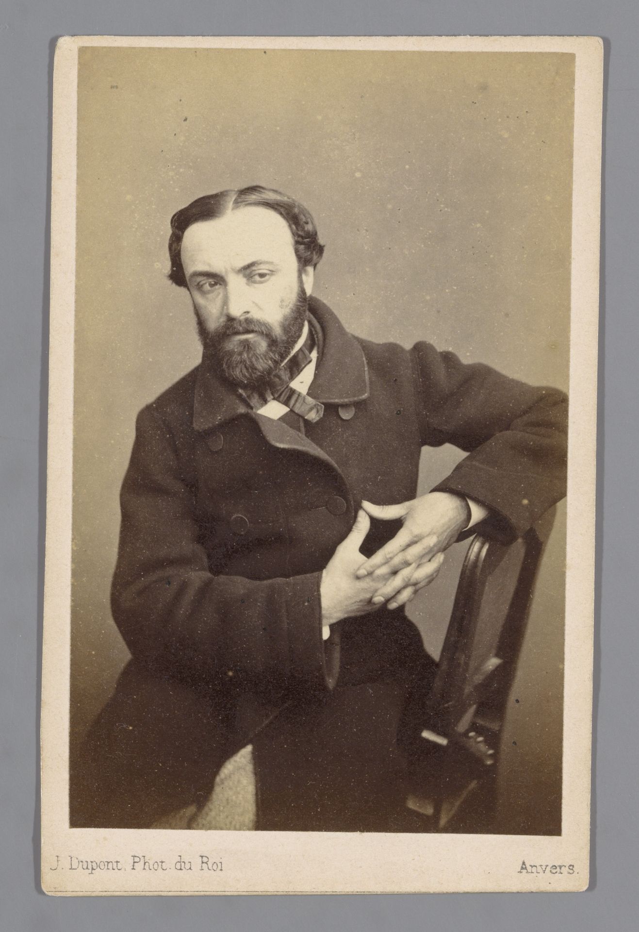 Portret van de schilder Charles Verlat by Joseph Dupont