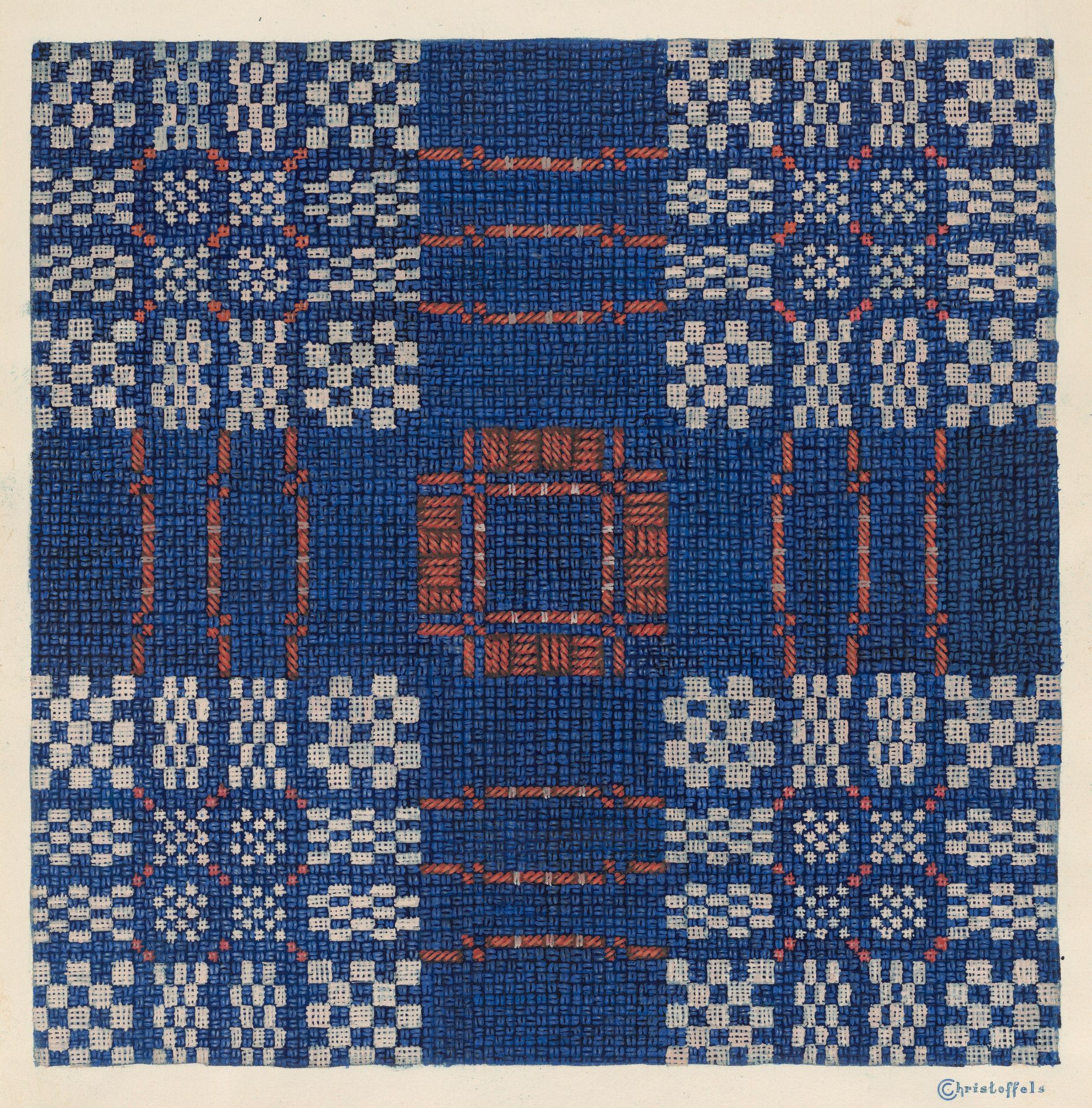 [Coverlet - section] by Cornelius Christoffels