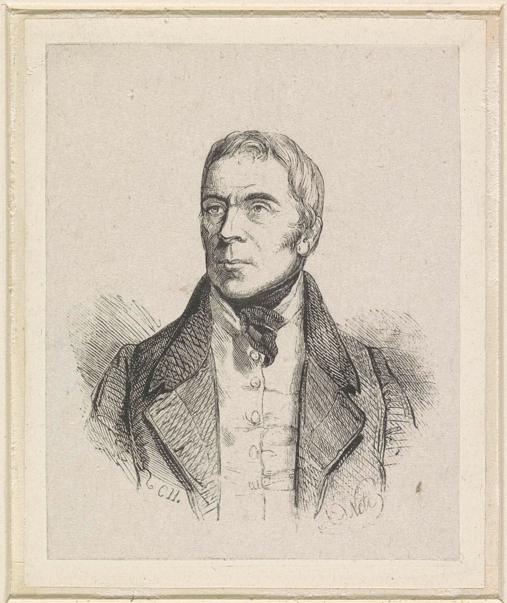 Portret van Leendert de Koningh by Adolphe Frédéric Nett