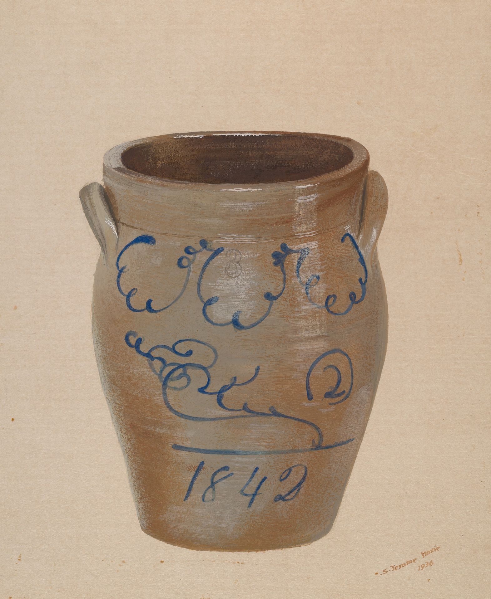 Butter Crock by Jerome Hoxie